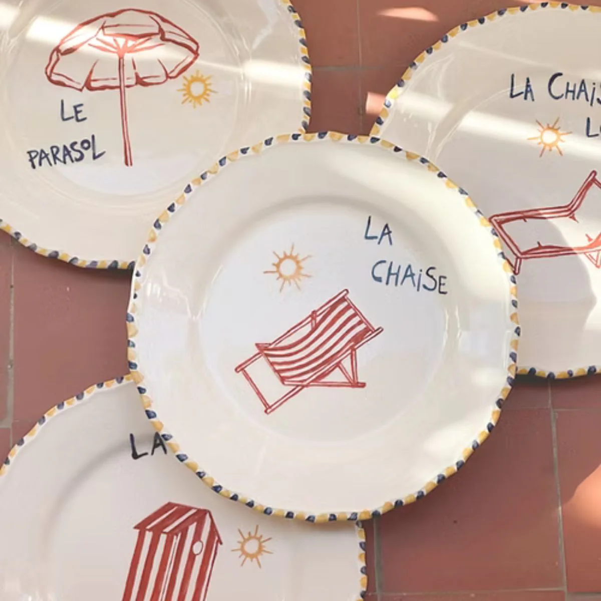 Assiette La plage - La chaise