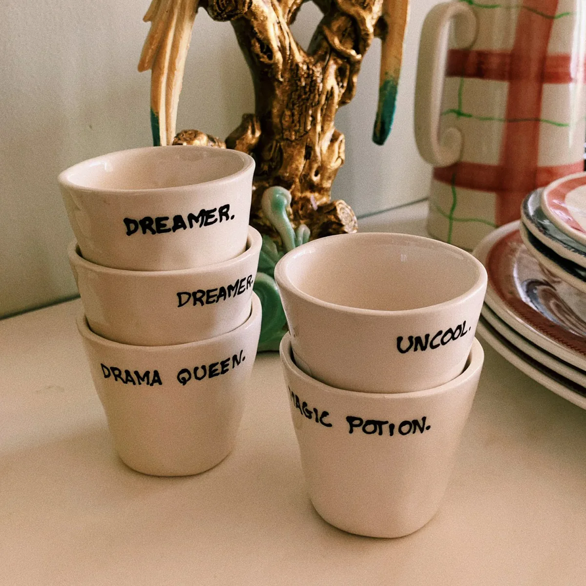 Tasse Expresso Drama Queen - Blanc