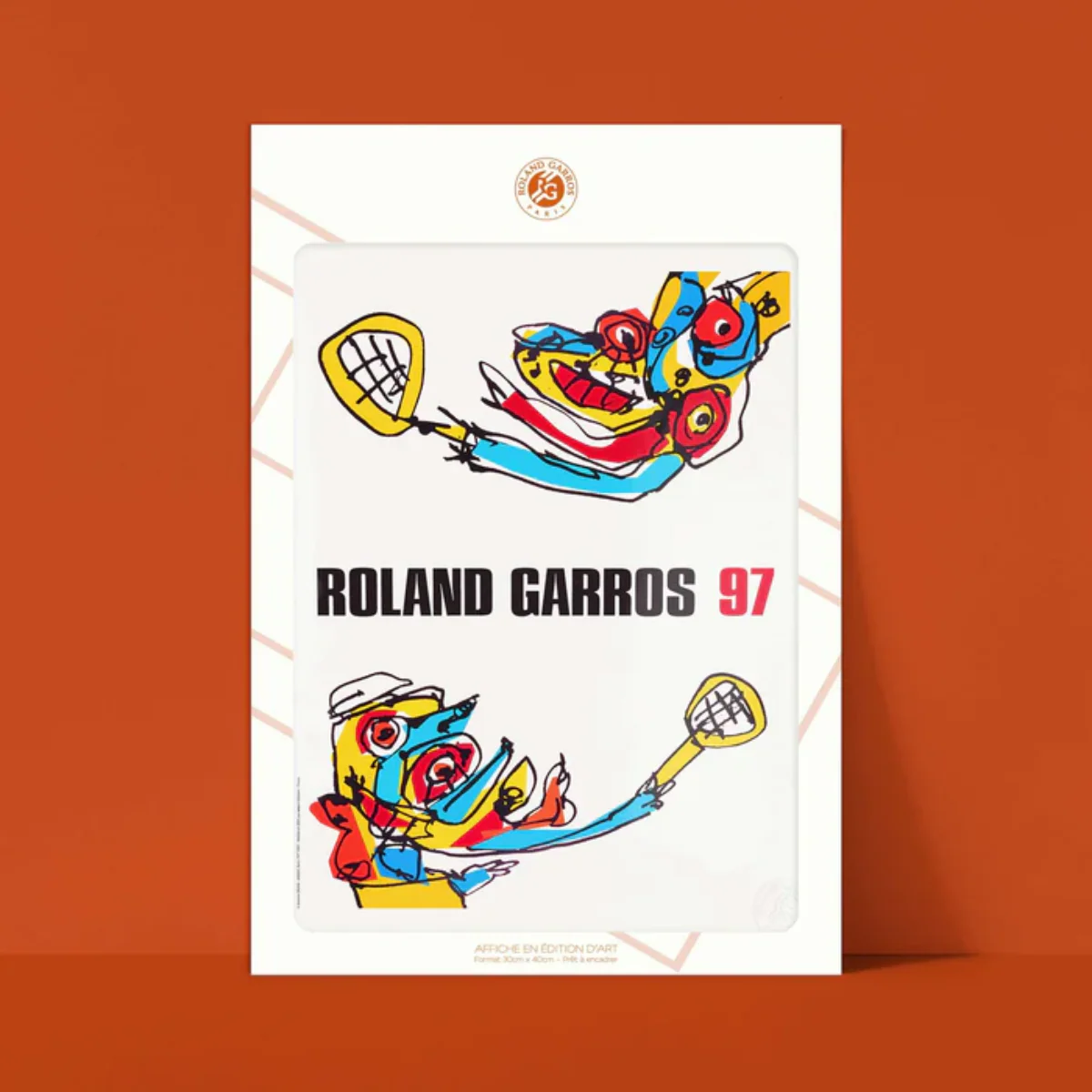 Affiche Roland-Garros - Antonio Saura - 30 x 40 cm