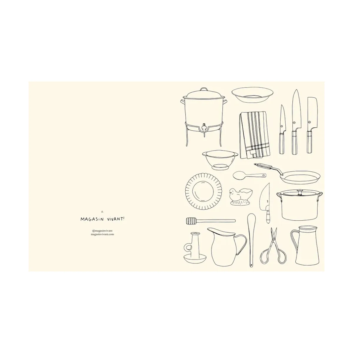 Carnet de coloriage Cuisines - Zoé de Las Cases