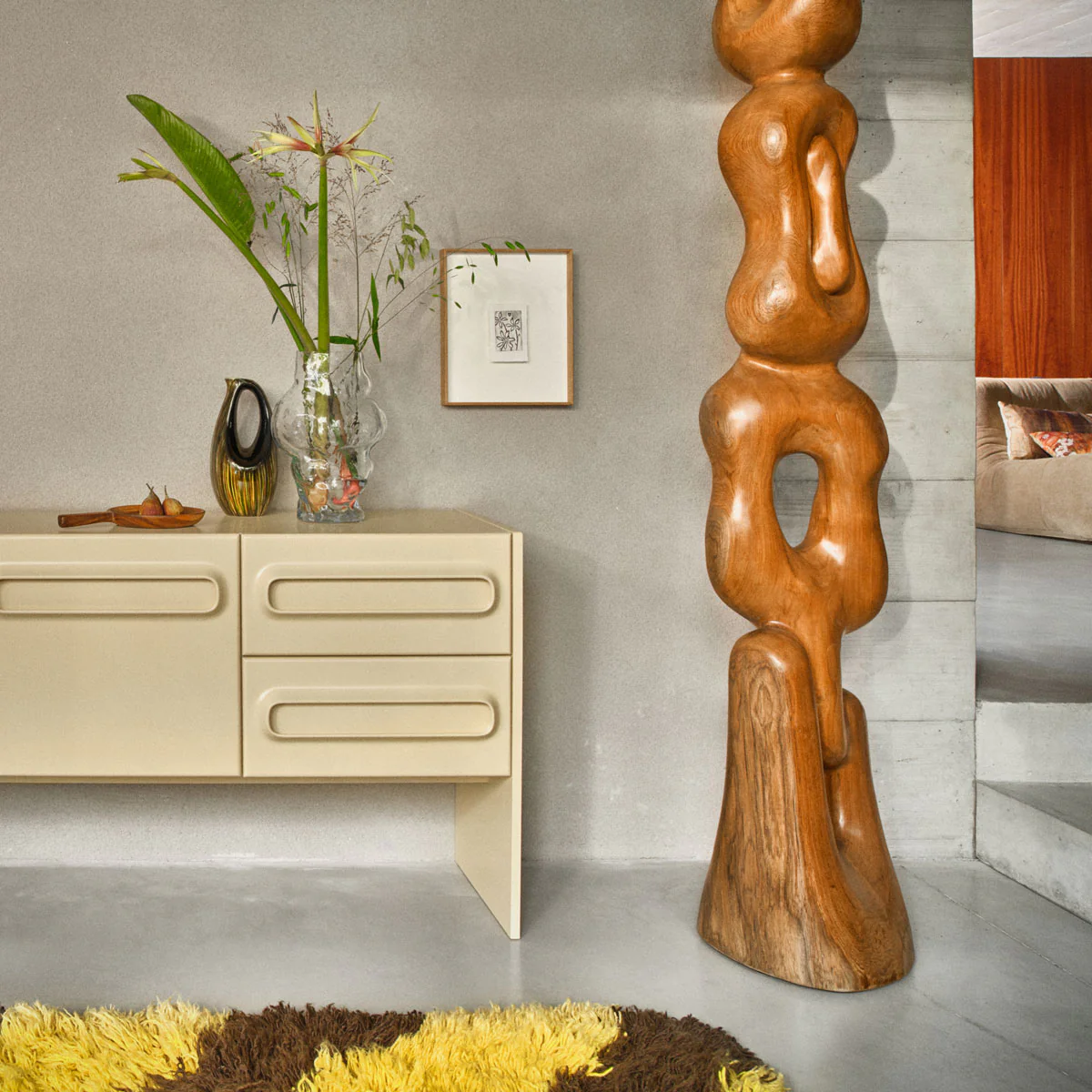 Commode Space - 160 x 42 x 80 cm - Crème