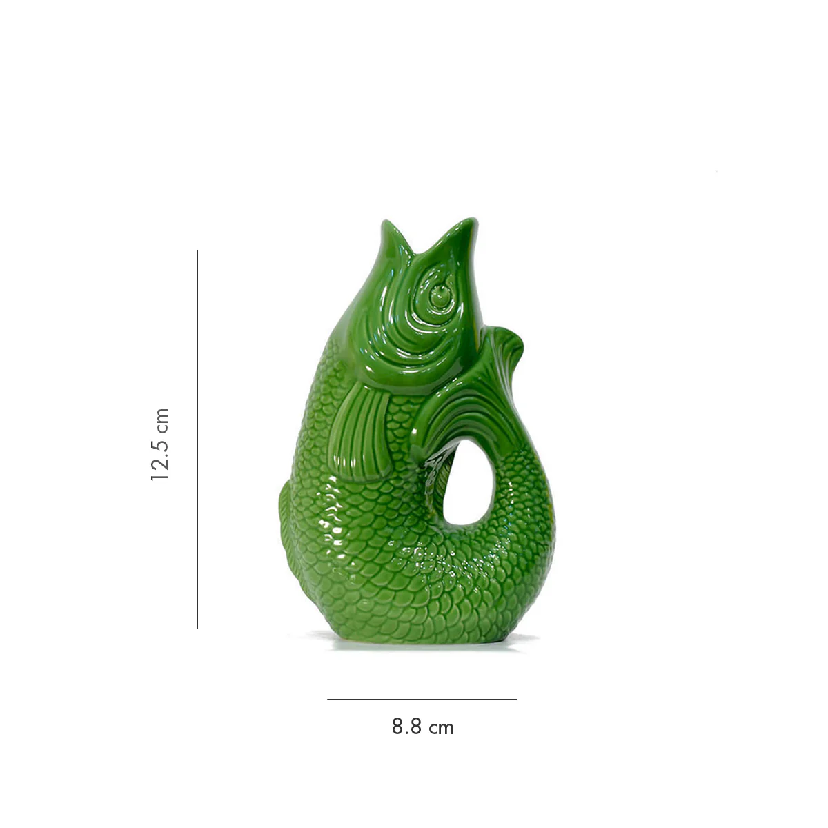 Carafe / Vase Monsieur Carafon Poisson - Vert Bay