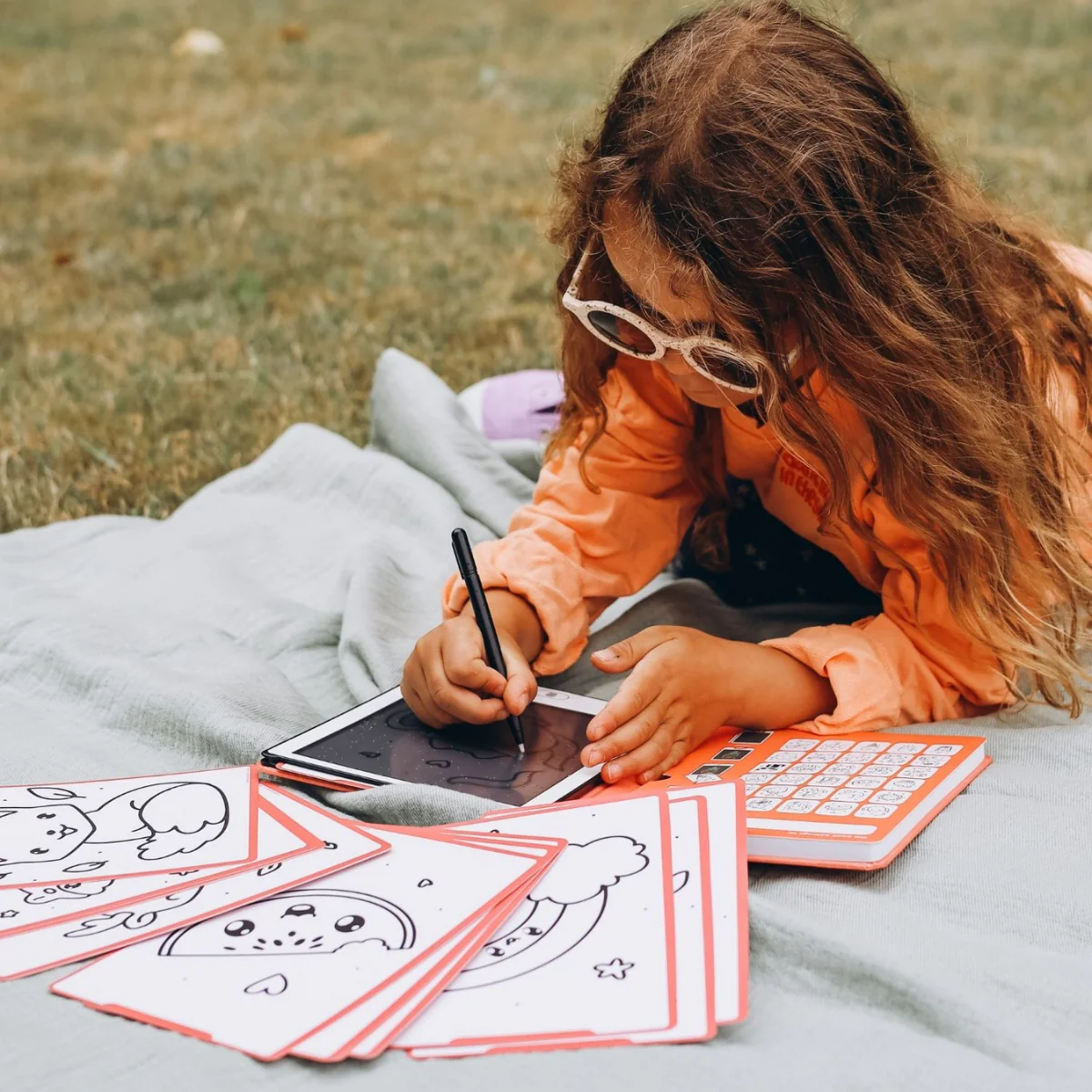 Tablette à Dessin Kidydraw 30 dessins - Kawai