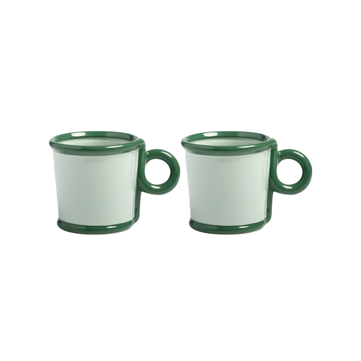 Lot de 2 Tasses Loop - Vert