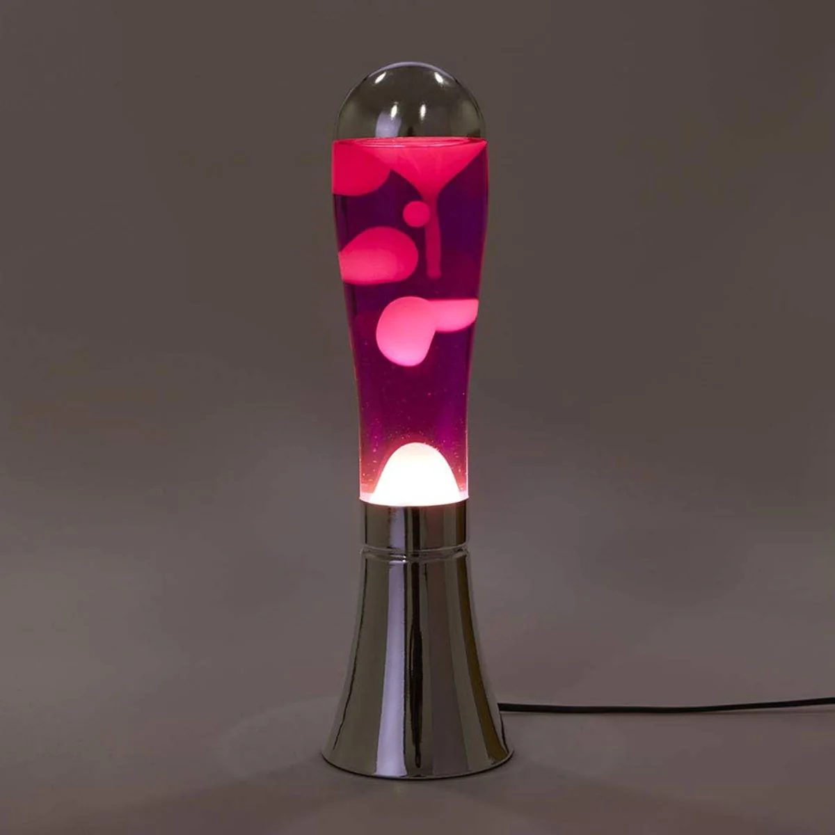Lampe Lava Magma Argenté