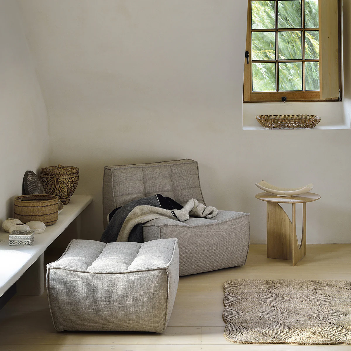 Repose-pieds N701 - Beige