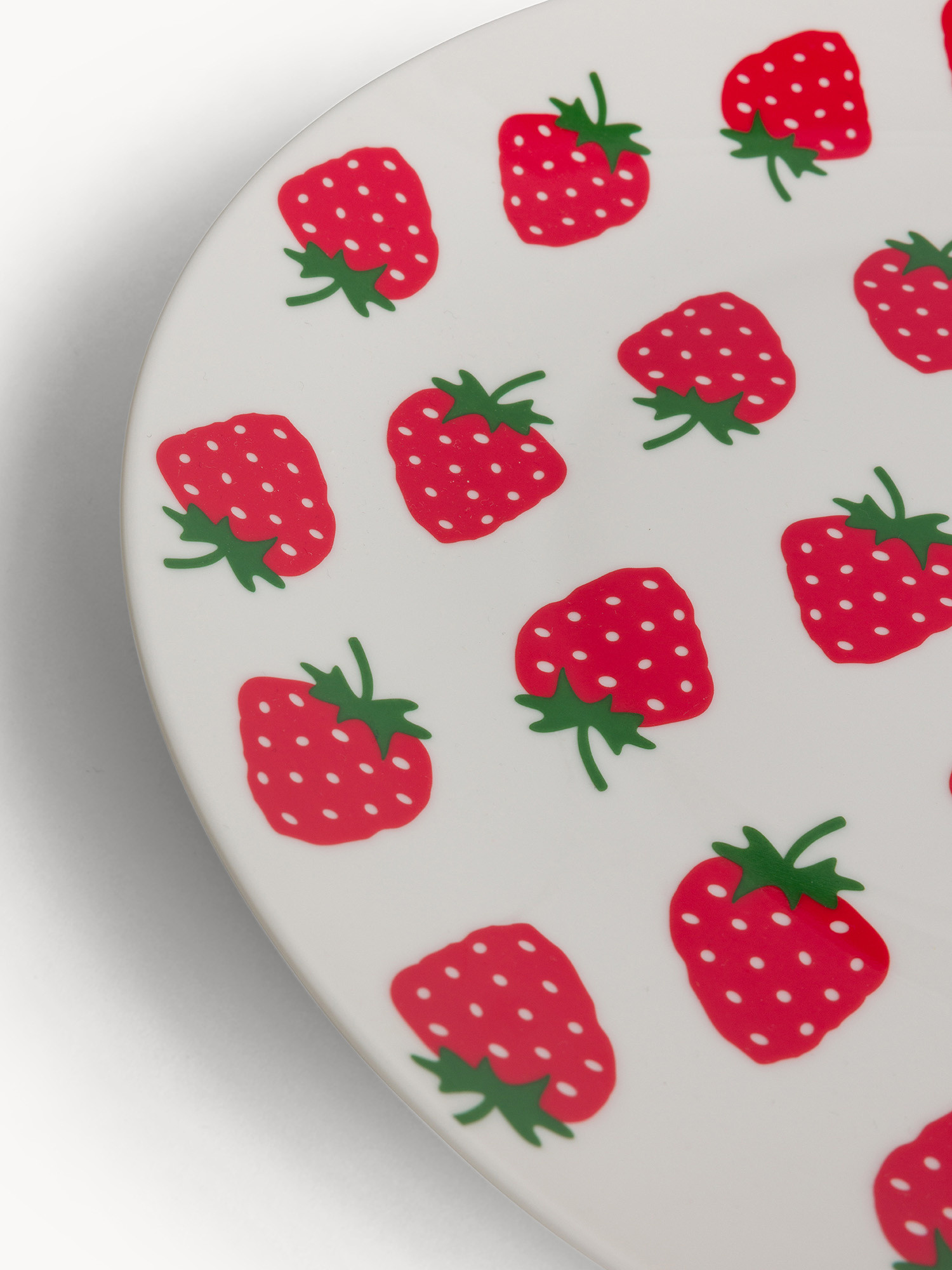 Piatto da portata new bone china motivo fragoline