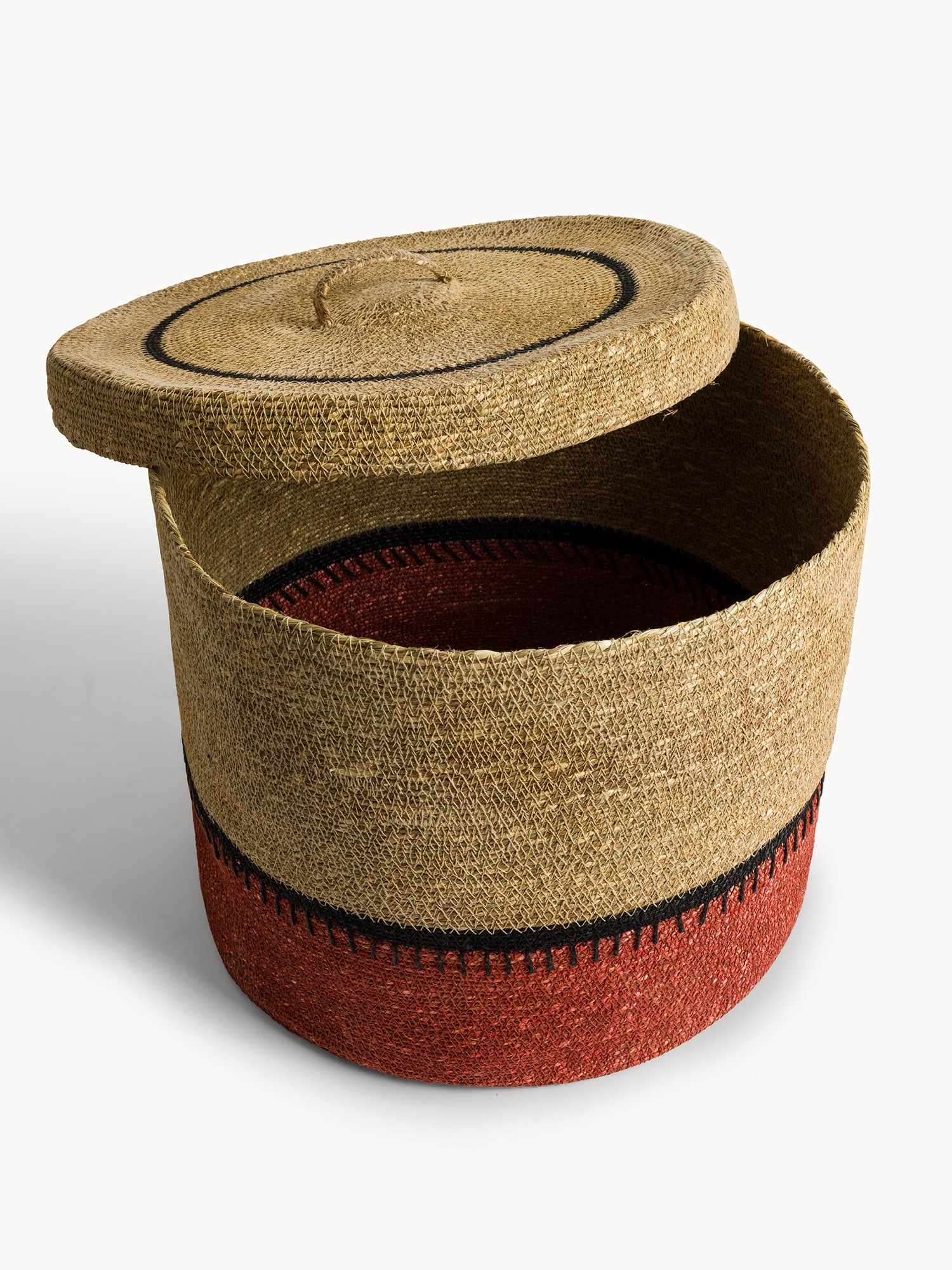 Cesto in seagrass lavorato a mano