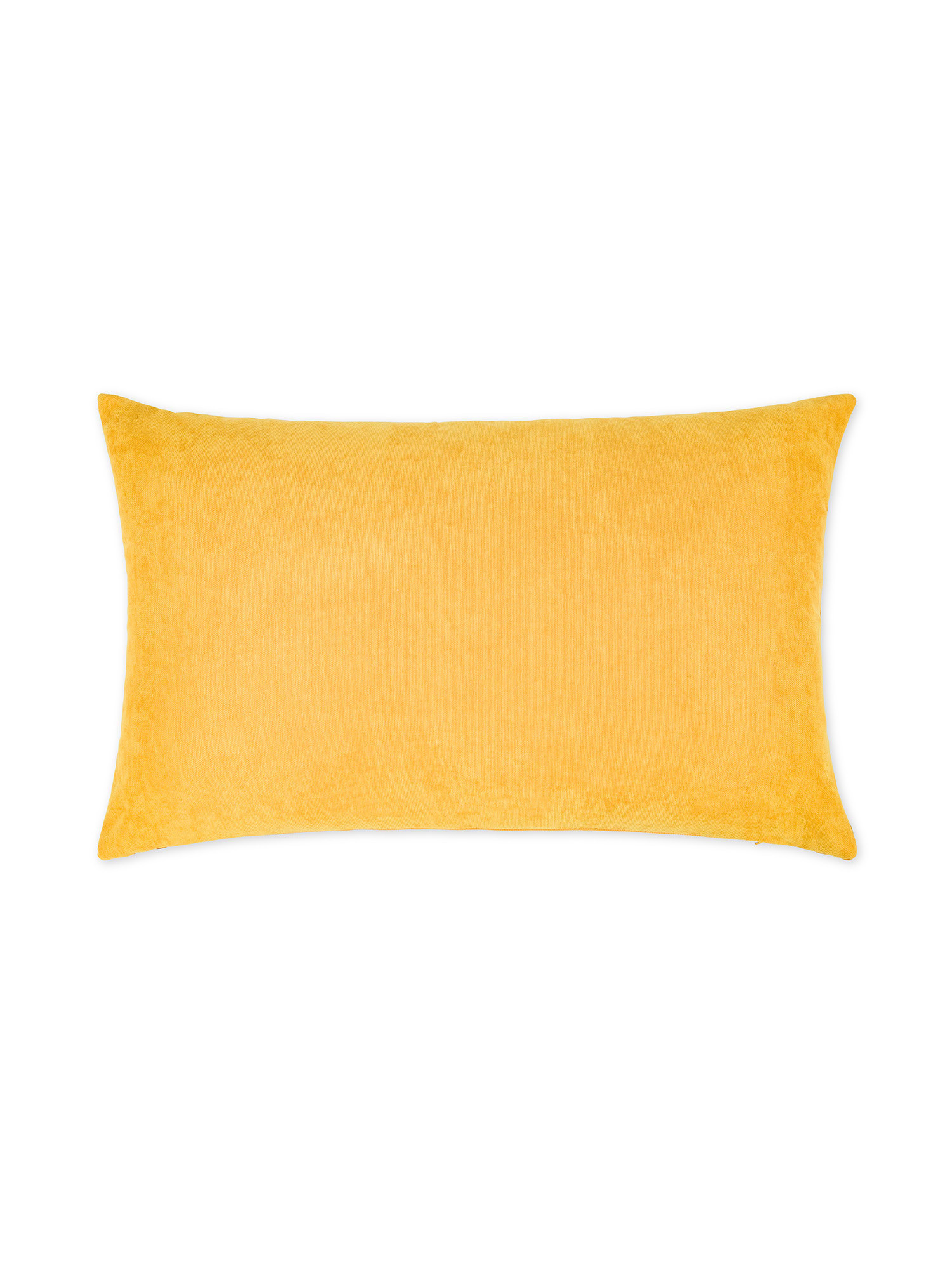 Cuscino 35x55 cm in velluto jacquard motivo geometrico