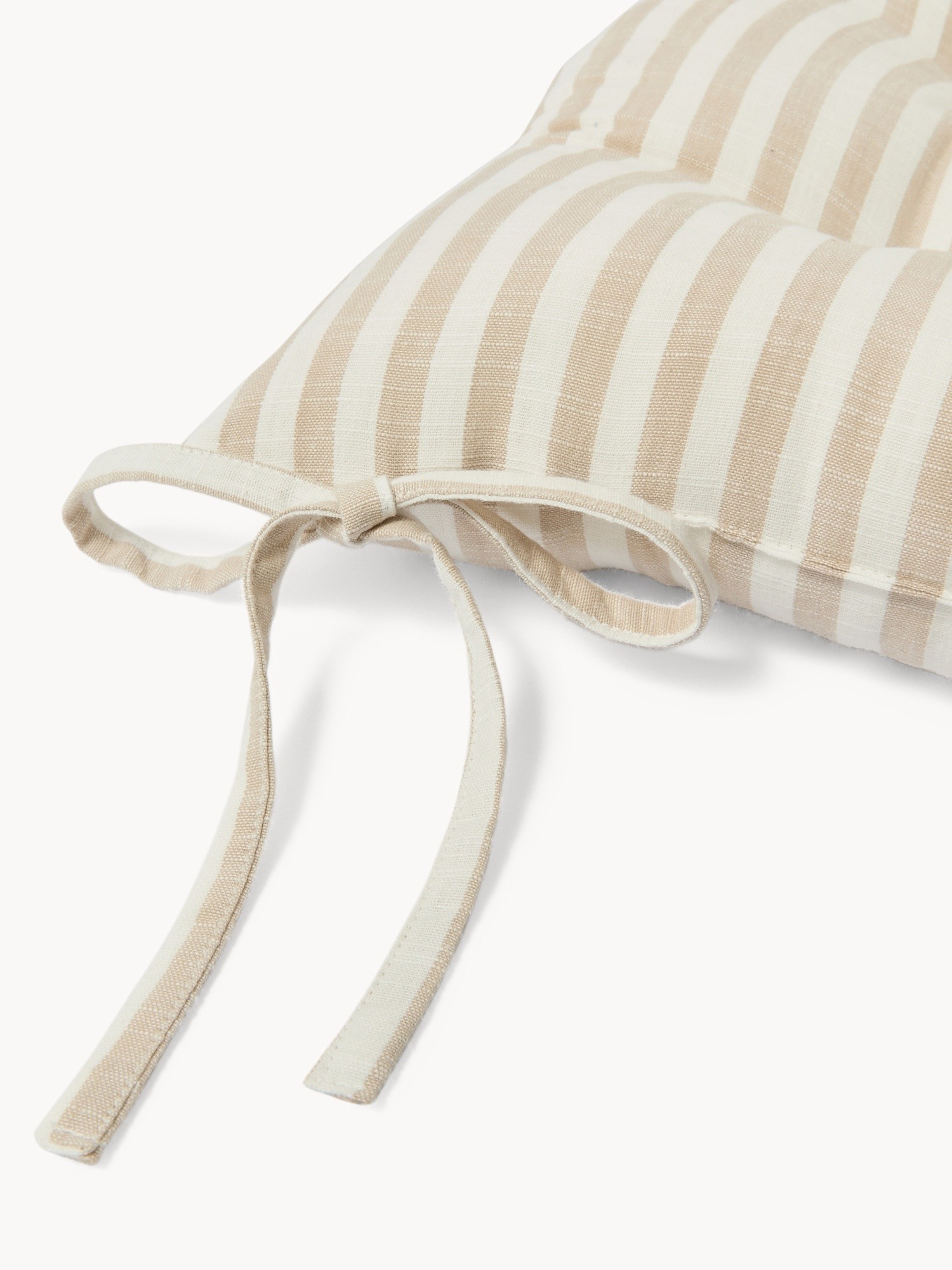 Cuscino da sedia in puro cotone tinto filo a righe - Prezzo di lancio