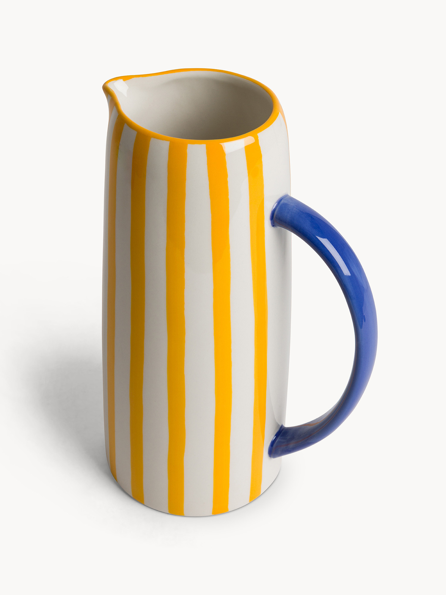 Caraffa in ceramica a righe