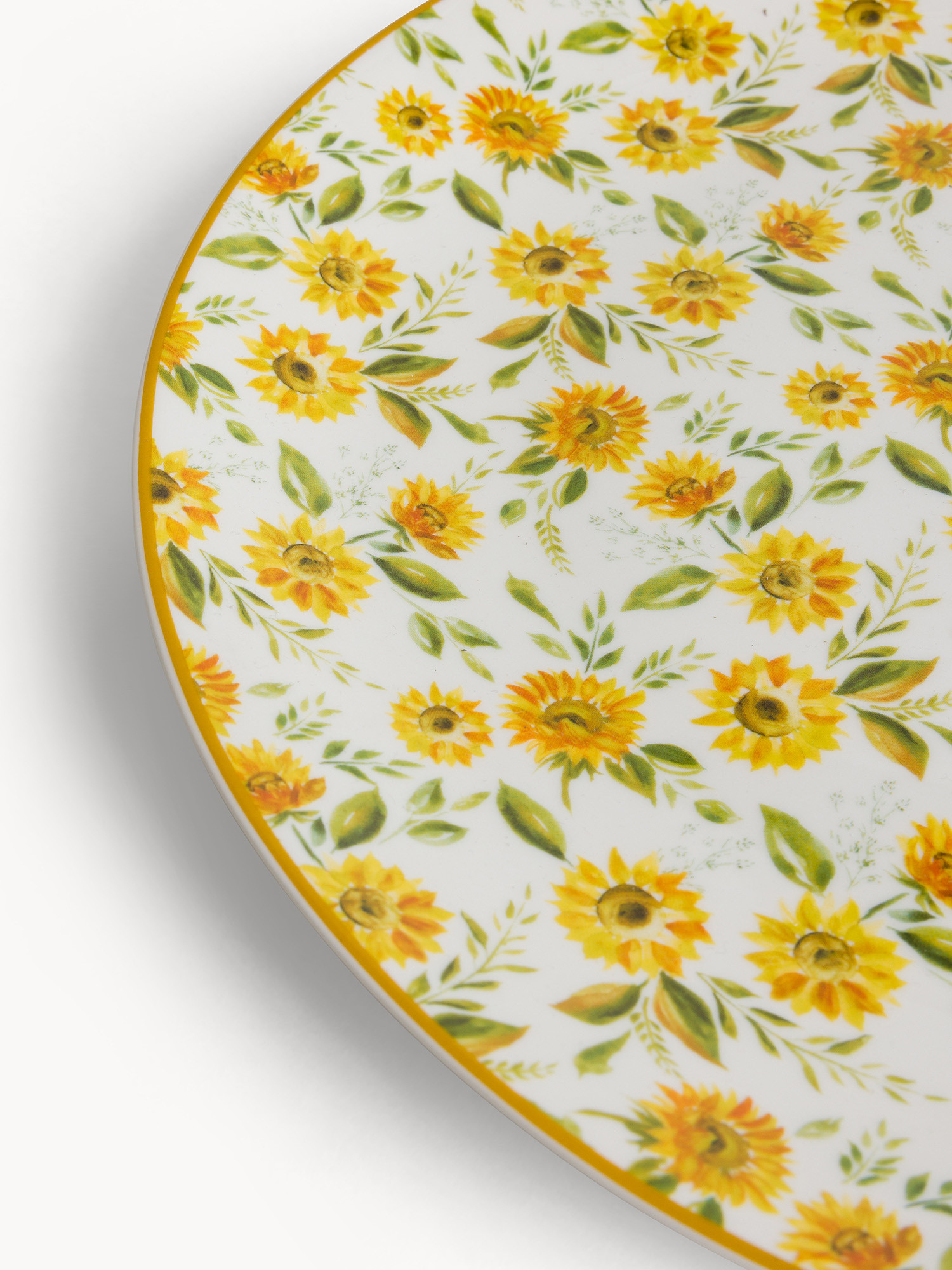 Piatto da portata new bone china motivo girasoli