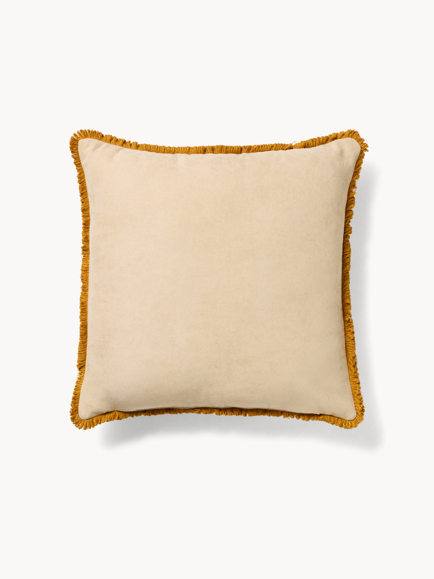 Cuscino 45x45 cm con stampa melograno e frangette