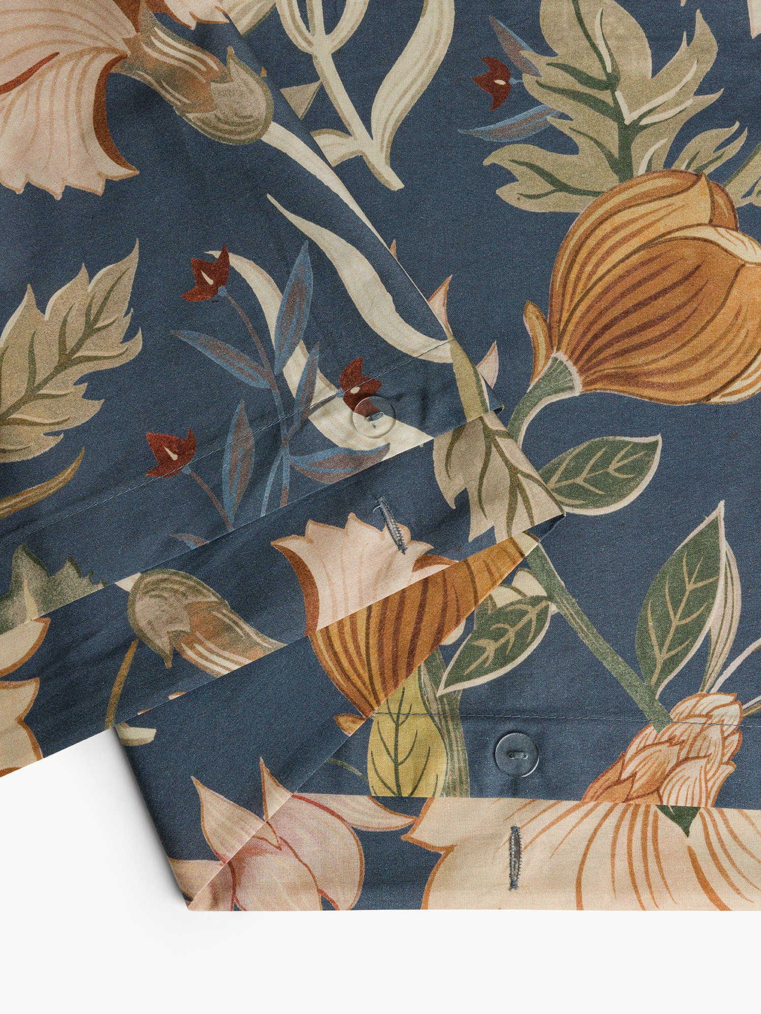 Parure copripiumino cotone percalle stampa floreale