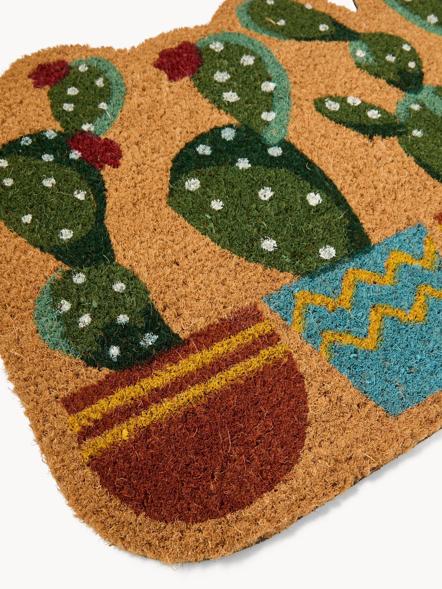 Zerbino in cocco con stampa cactus - Prezzo di lancio