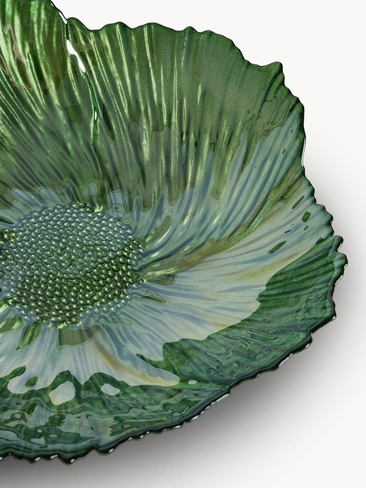 Coppa in vetro a forma fiore