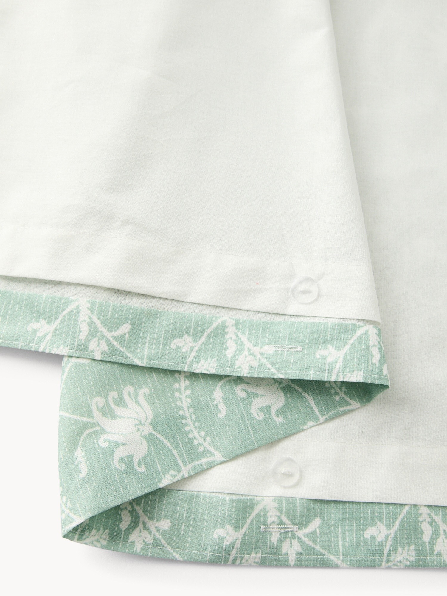 Parure copripiumino in puro cotone fantasia floreale - Prezzo di lancio