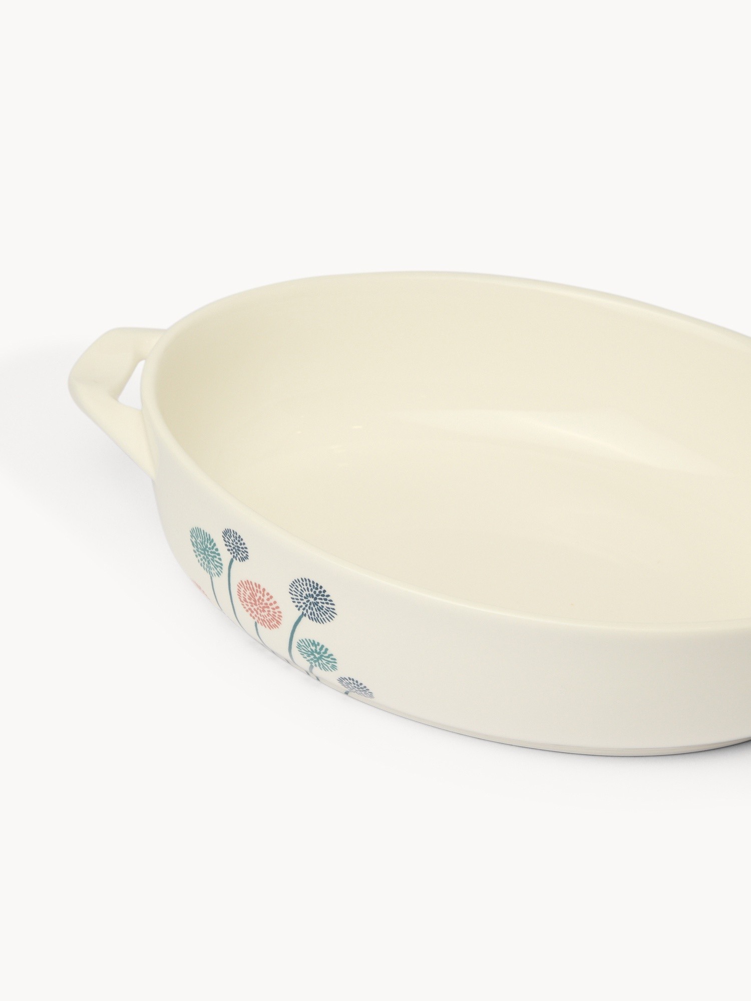 Pirofila in new bone china motivo a fiori - Prezzo di lancio