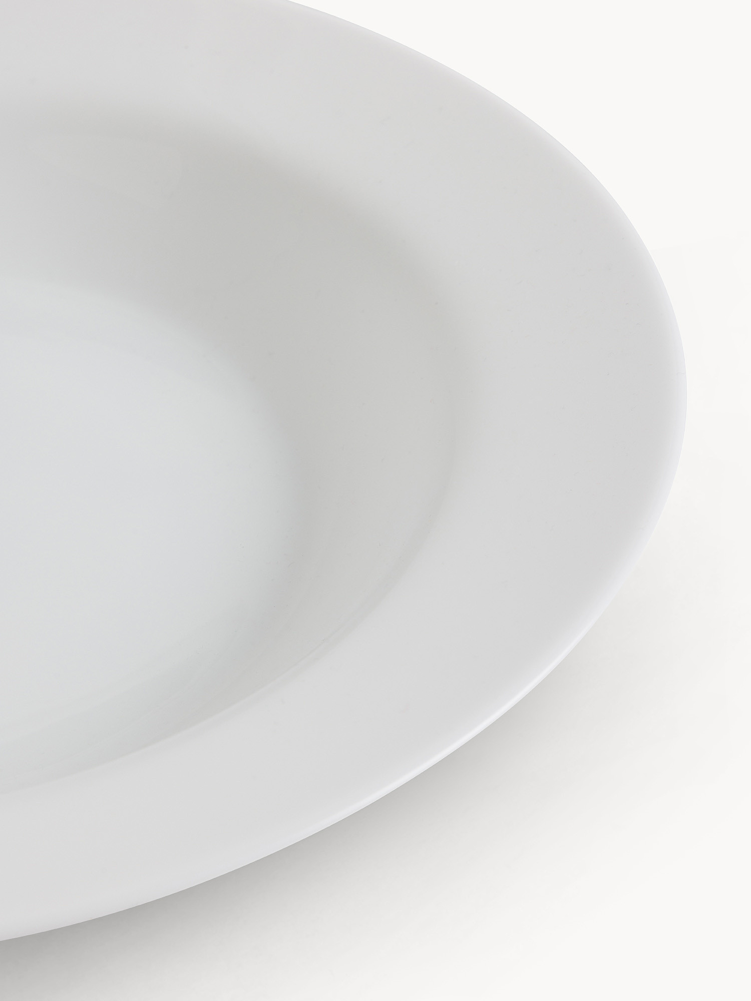 Piatto pasta in vetro opalino