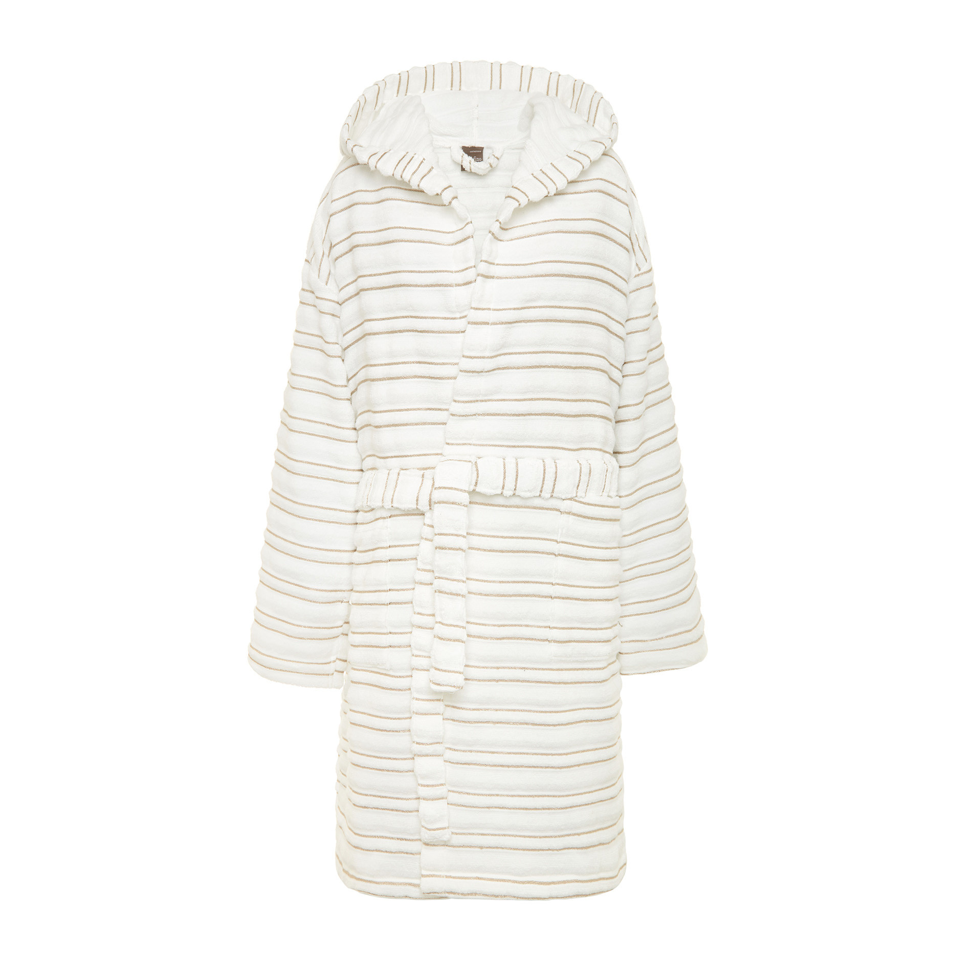 Accappatoio spugna di cotone motivo a righe Portofino