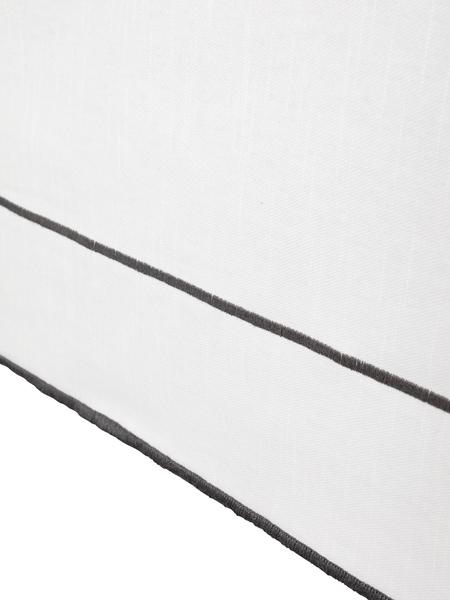 Tovaglia slub di cotone con overlock