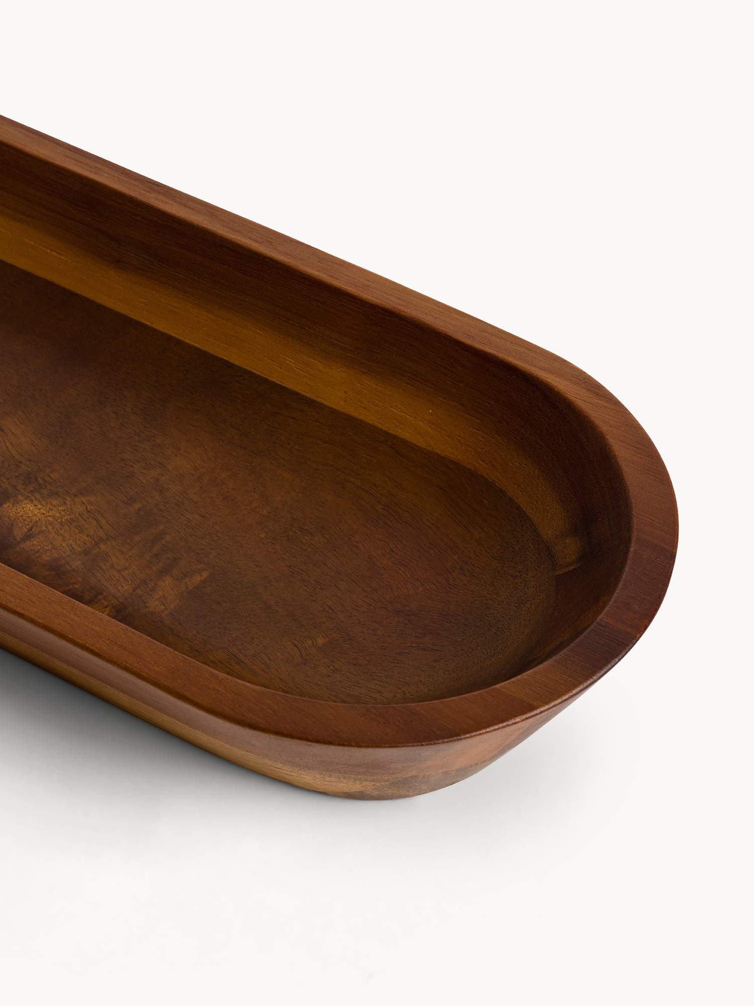 Coppa in legno di acacia con logo laser