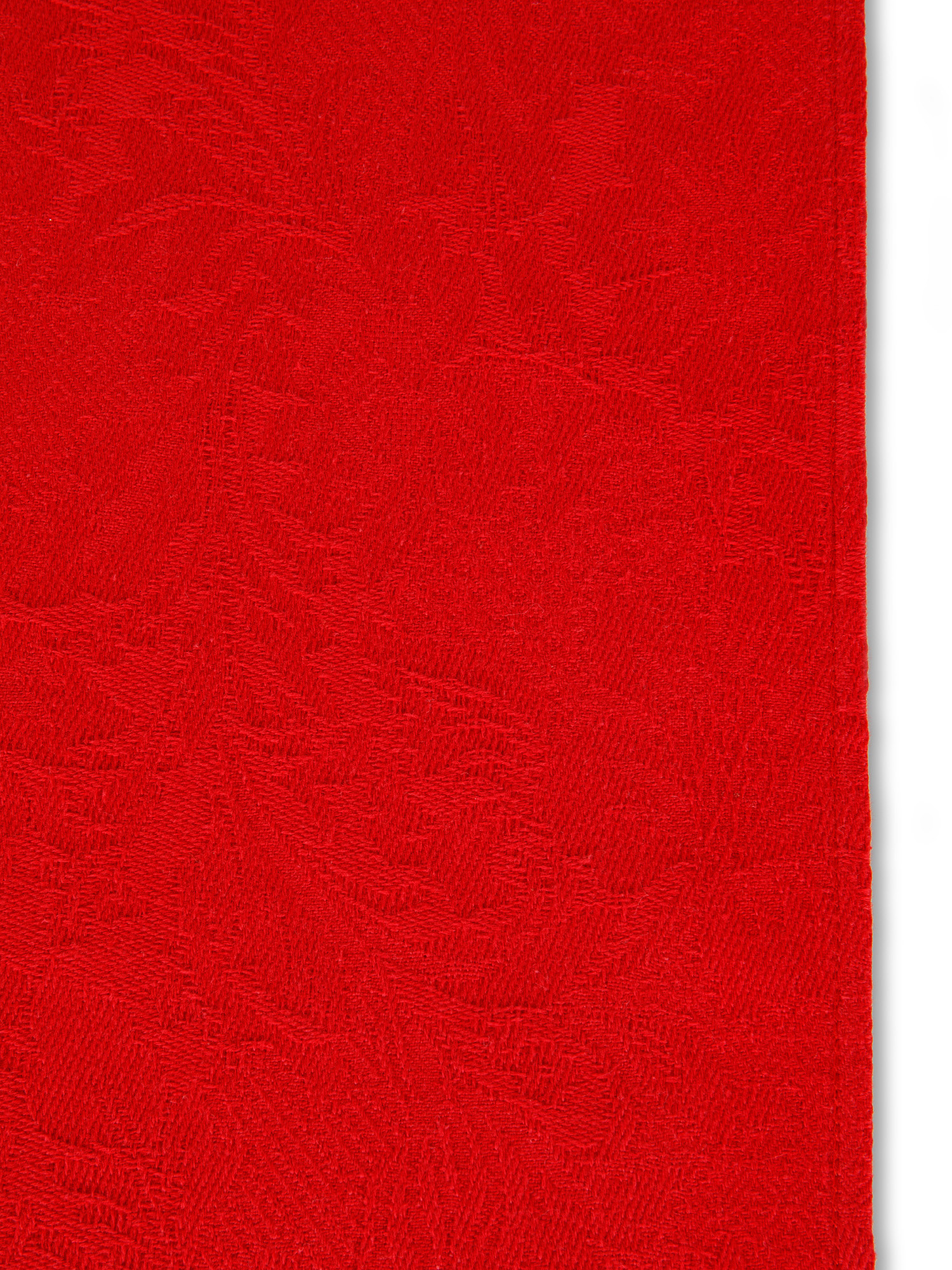 Runner cotone tinta unita trama jacquard