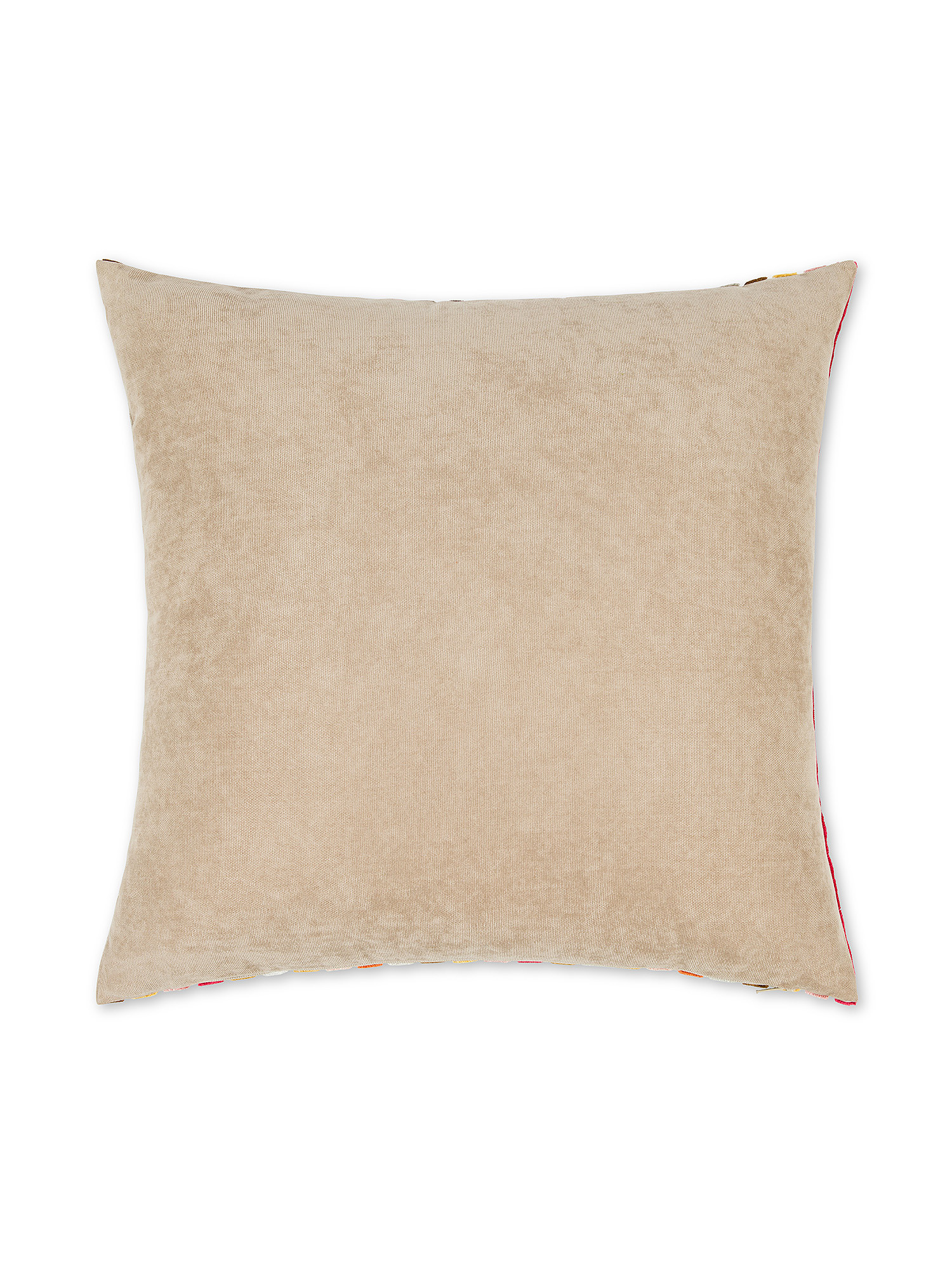 Cuscino 43x43 cm in velluto jacquard a righe