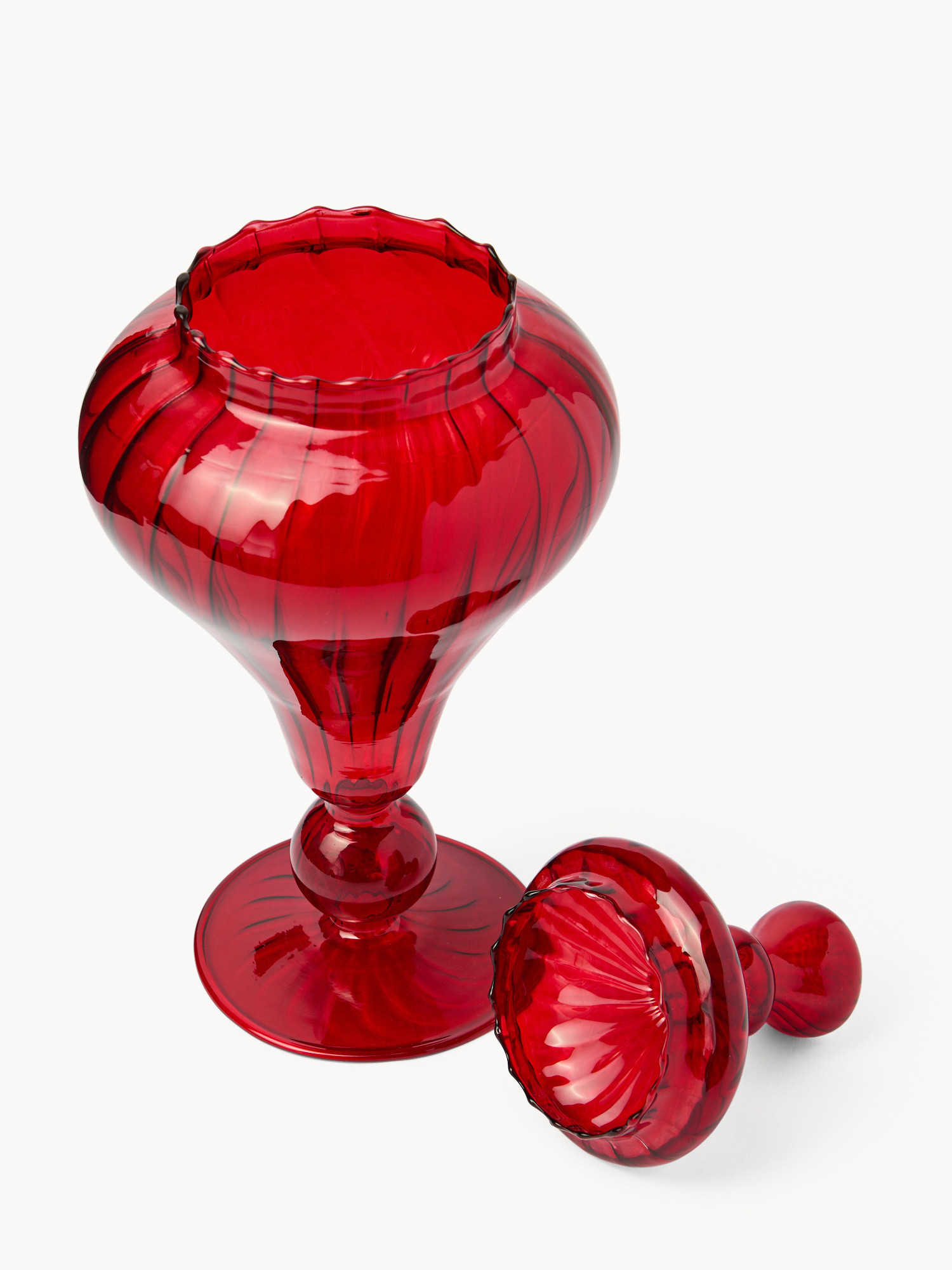 Porta dolci in vetro borosilicato ad albero