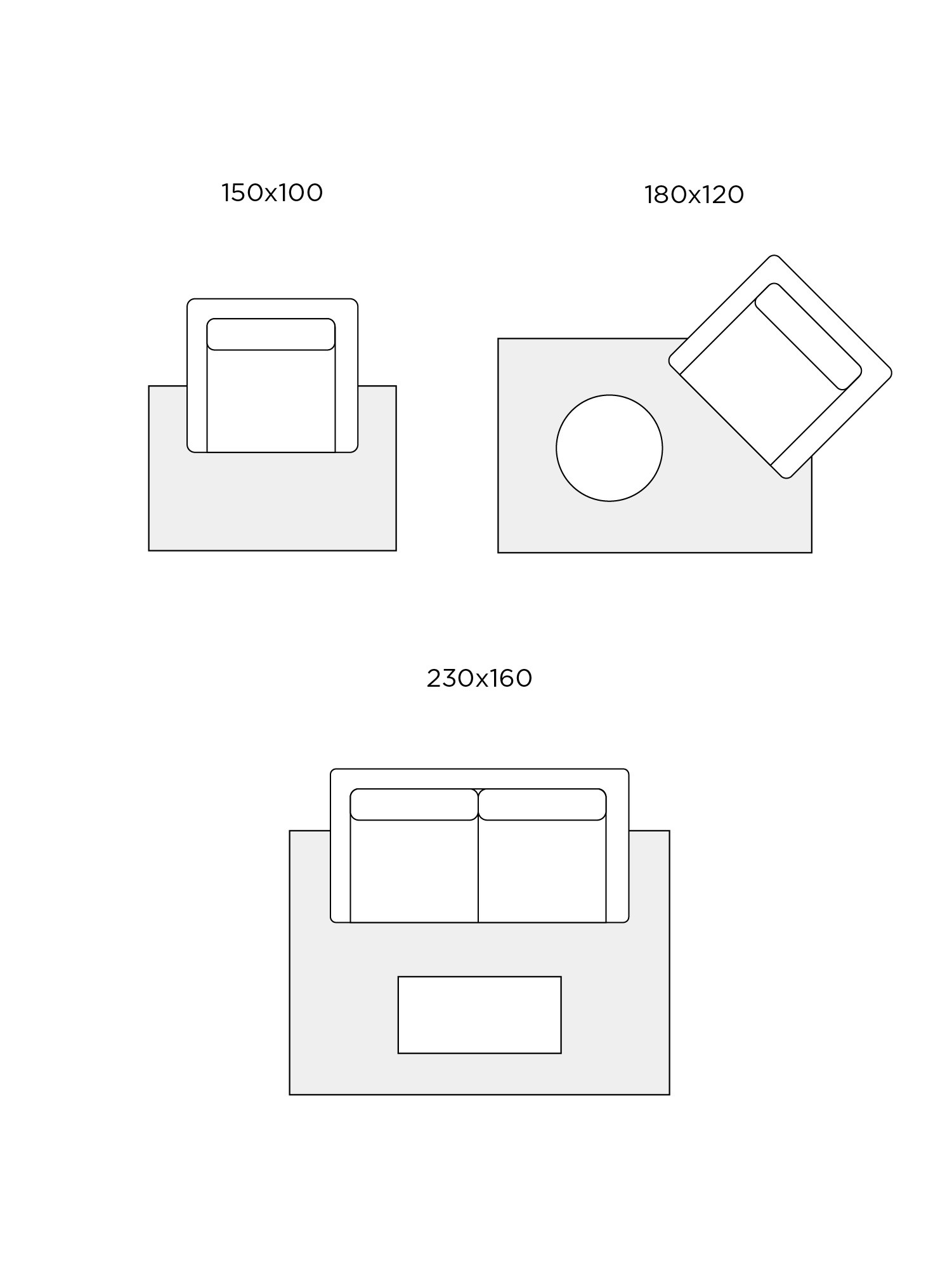 Tappeto 120x180 cm con motivo floreale e frange