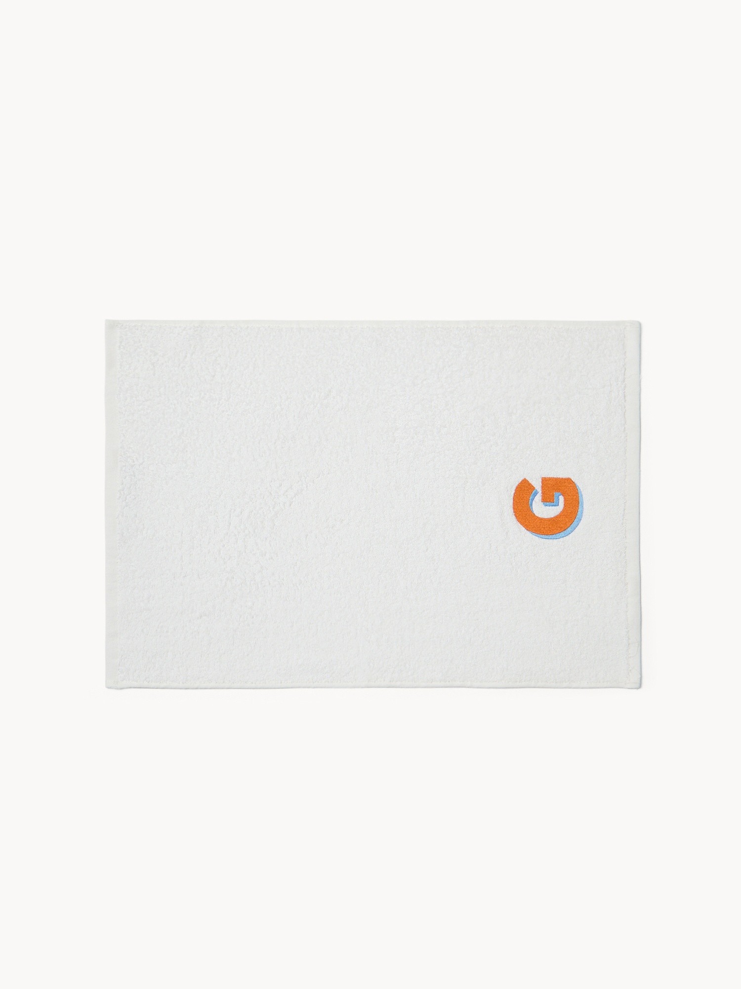 Set 2 asciugamani in spugna di cotone ricamo lettera G - Prezzo di lancio