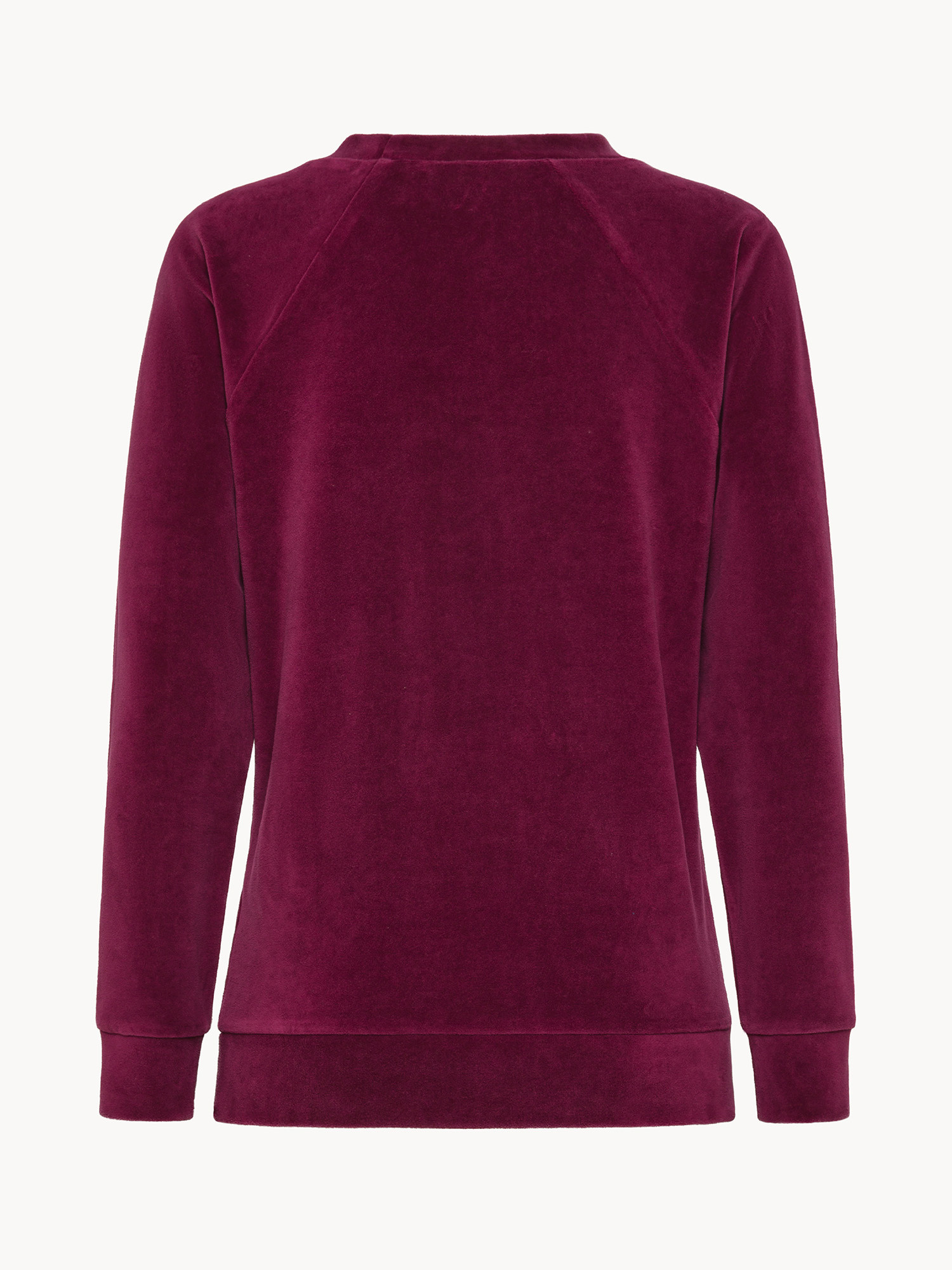 Maglia a maniche lunghe in velluto