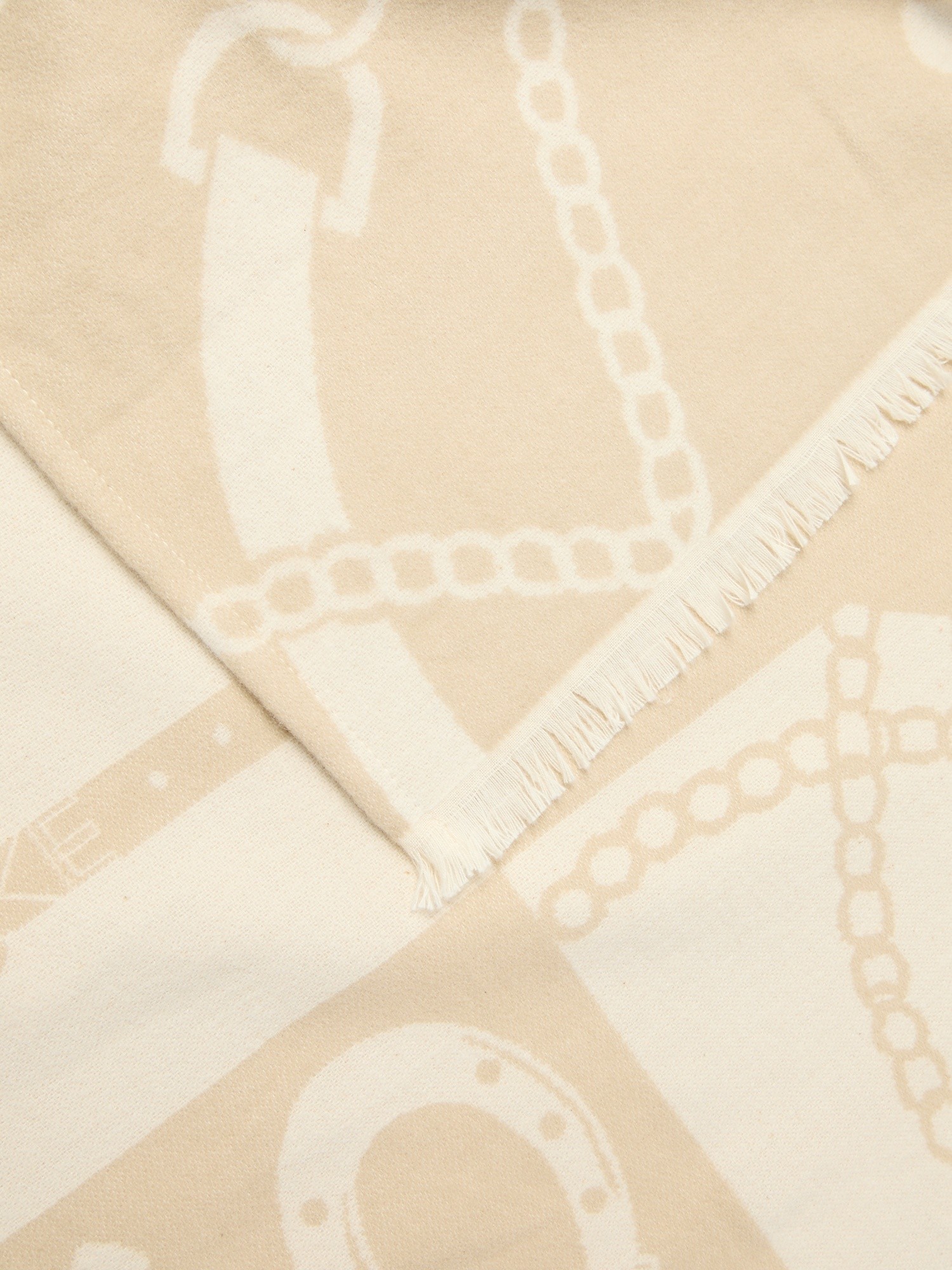 Plaid in cotone cardato fantasia corde - Prezzo di lancio