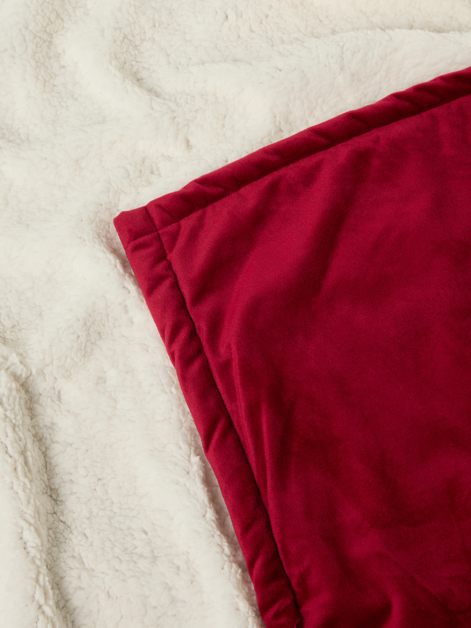 Plaid velluto e sherpa