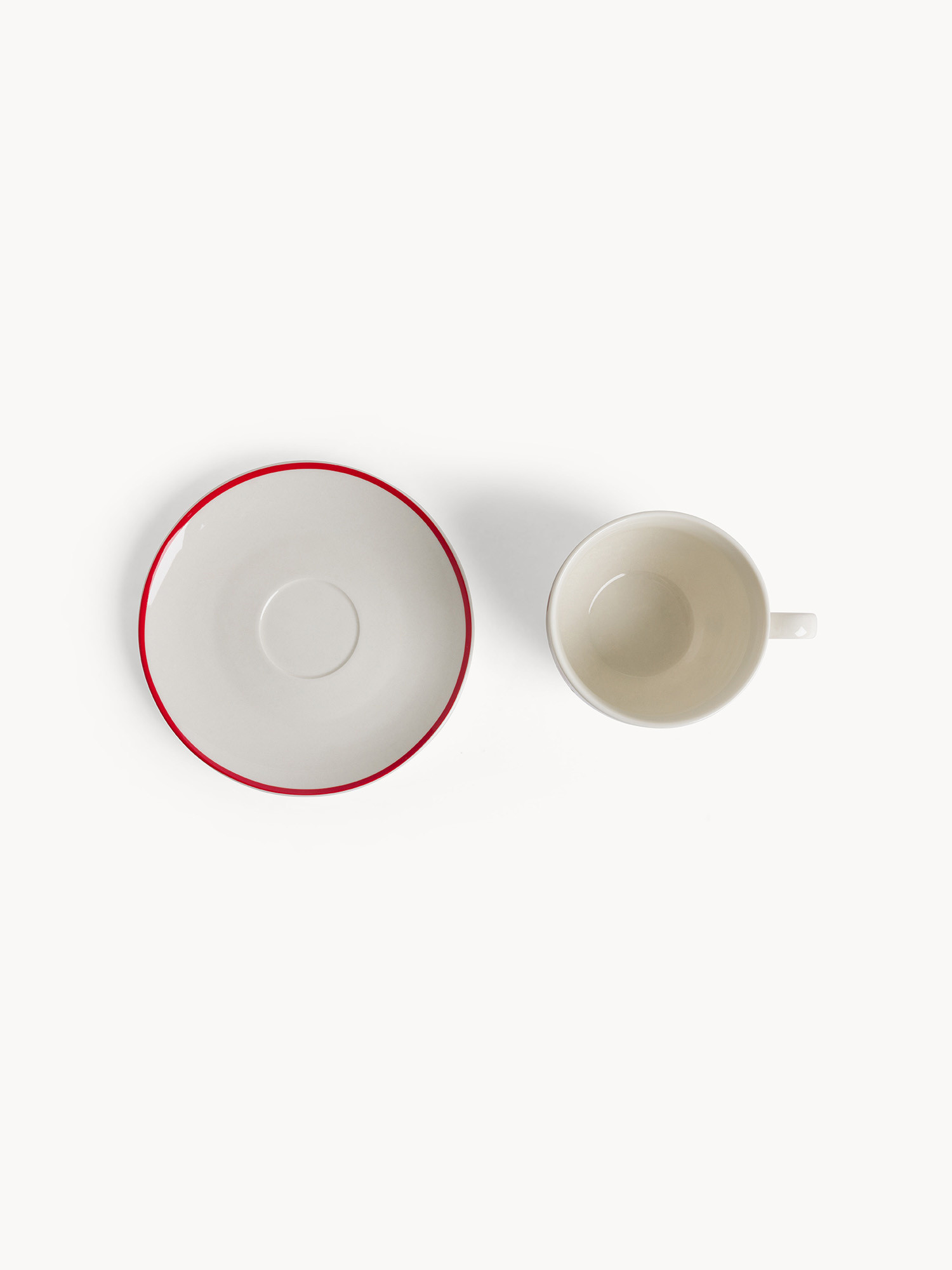 Tazza t&egrave; new bone china motivo fragoline