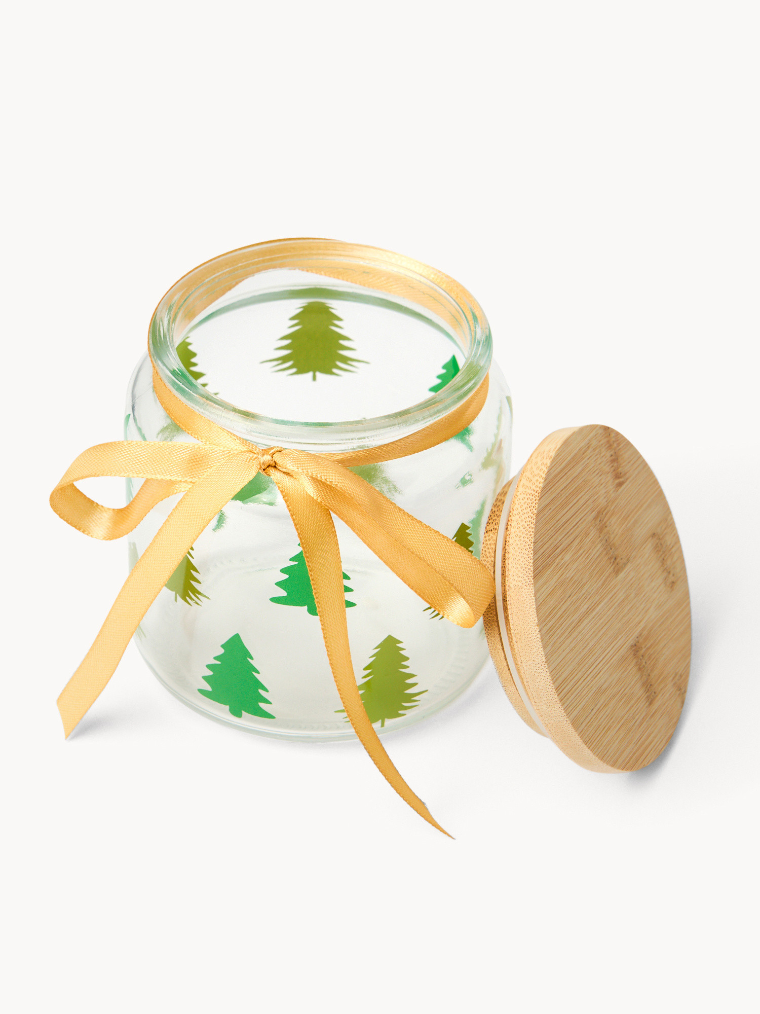 Barattolo in vetro con tappo in bamboo