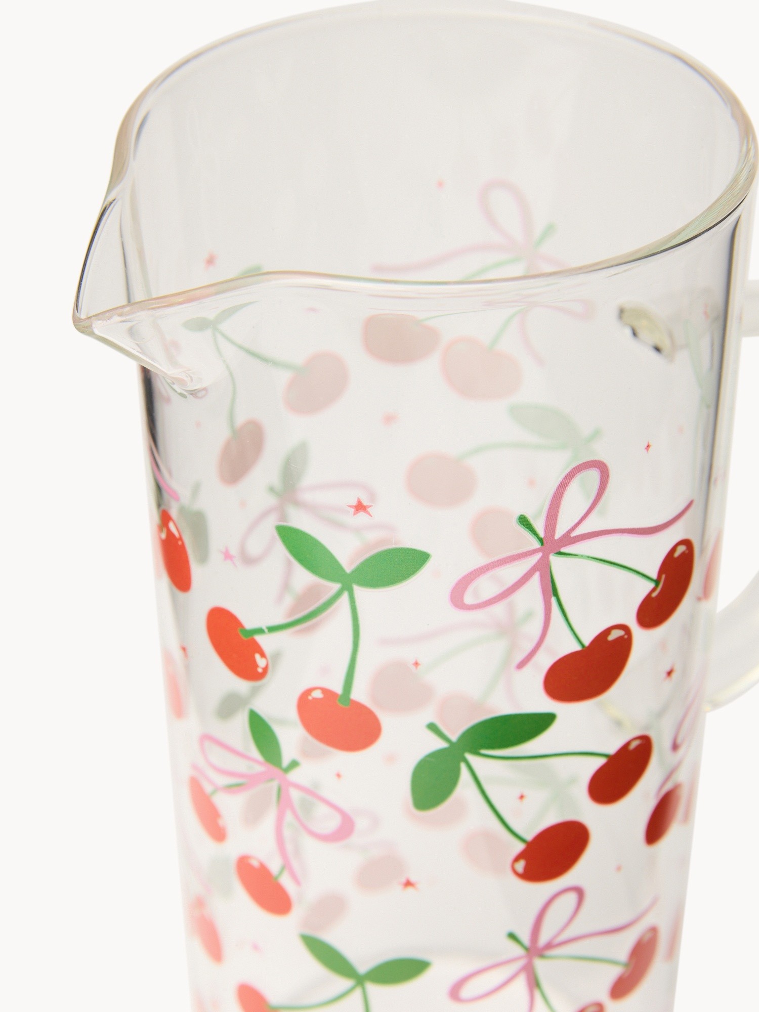 Caraffa in vetro motivo ciliegie - Prezzo di lancio