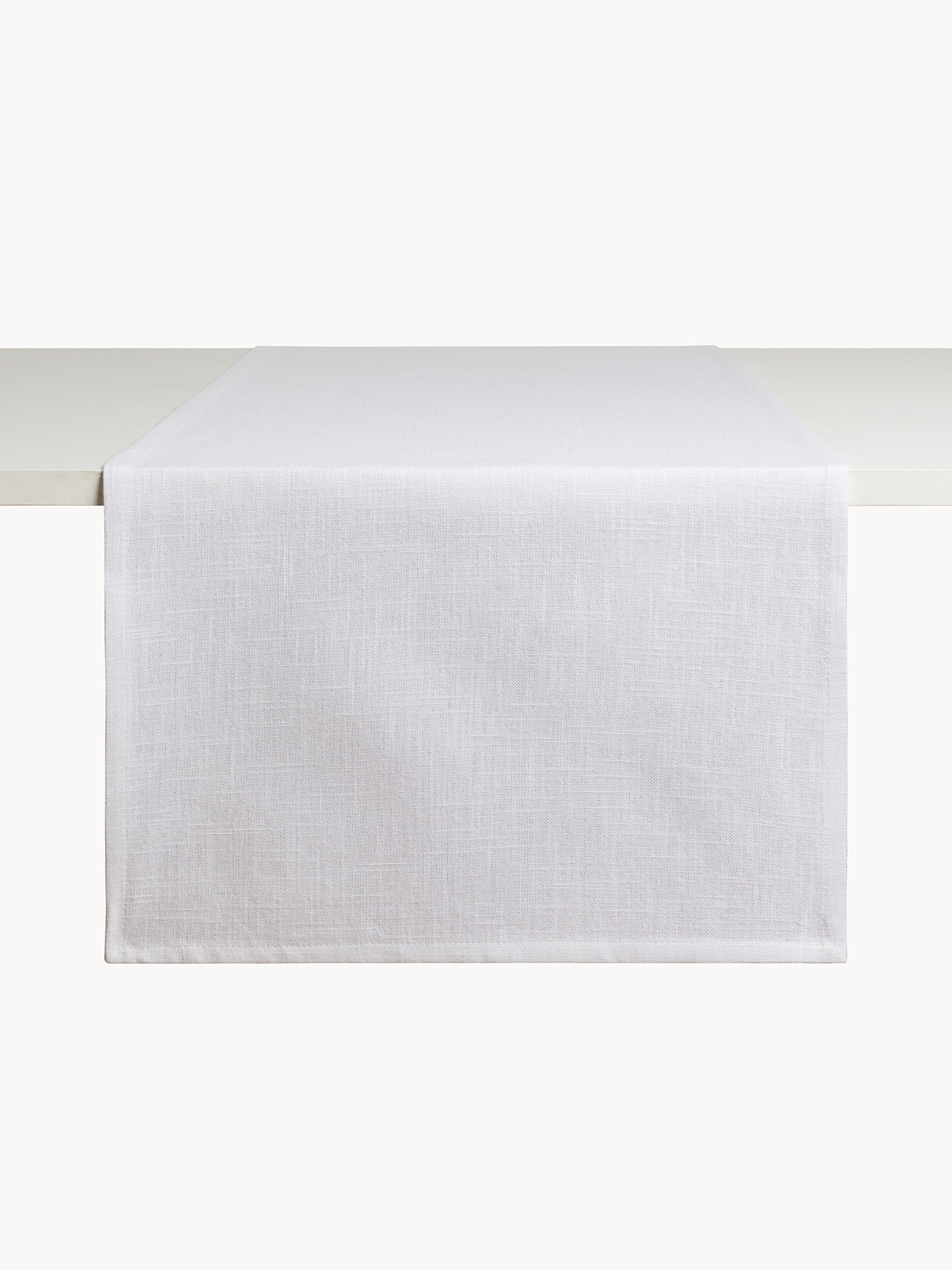 Runner in slub di cotone tinta unita