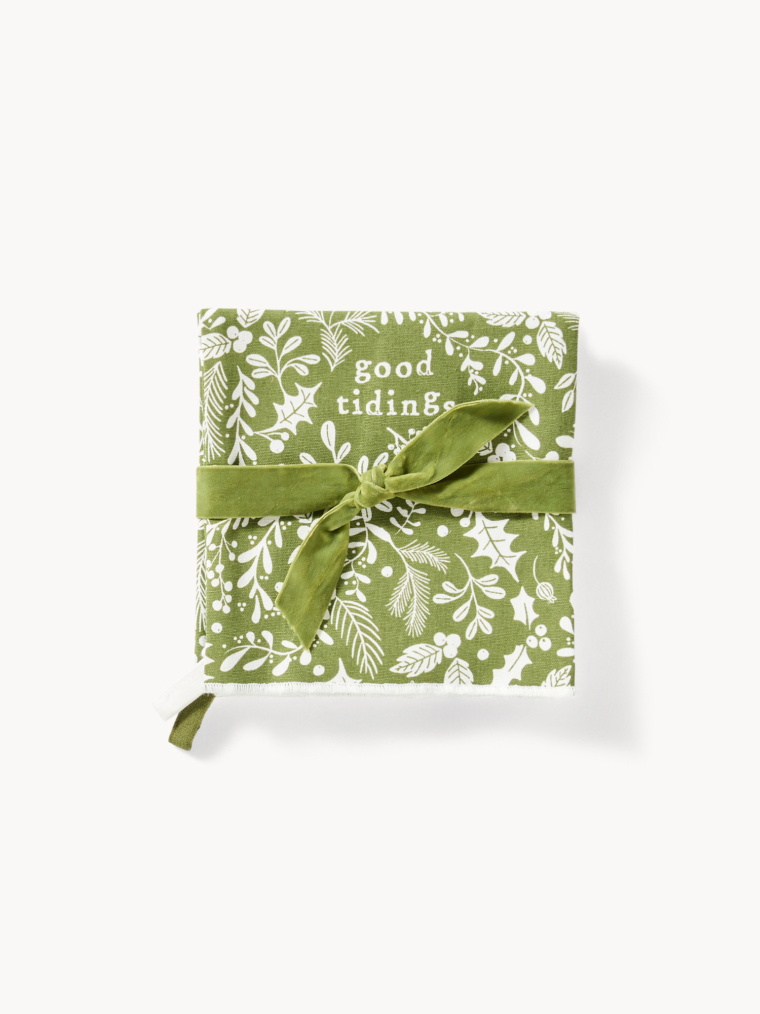 Set di 2 strofinacci natalizi in puro cotone