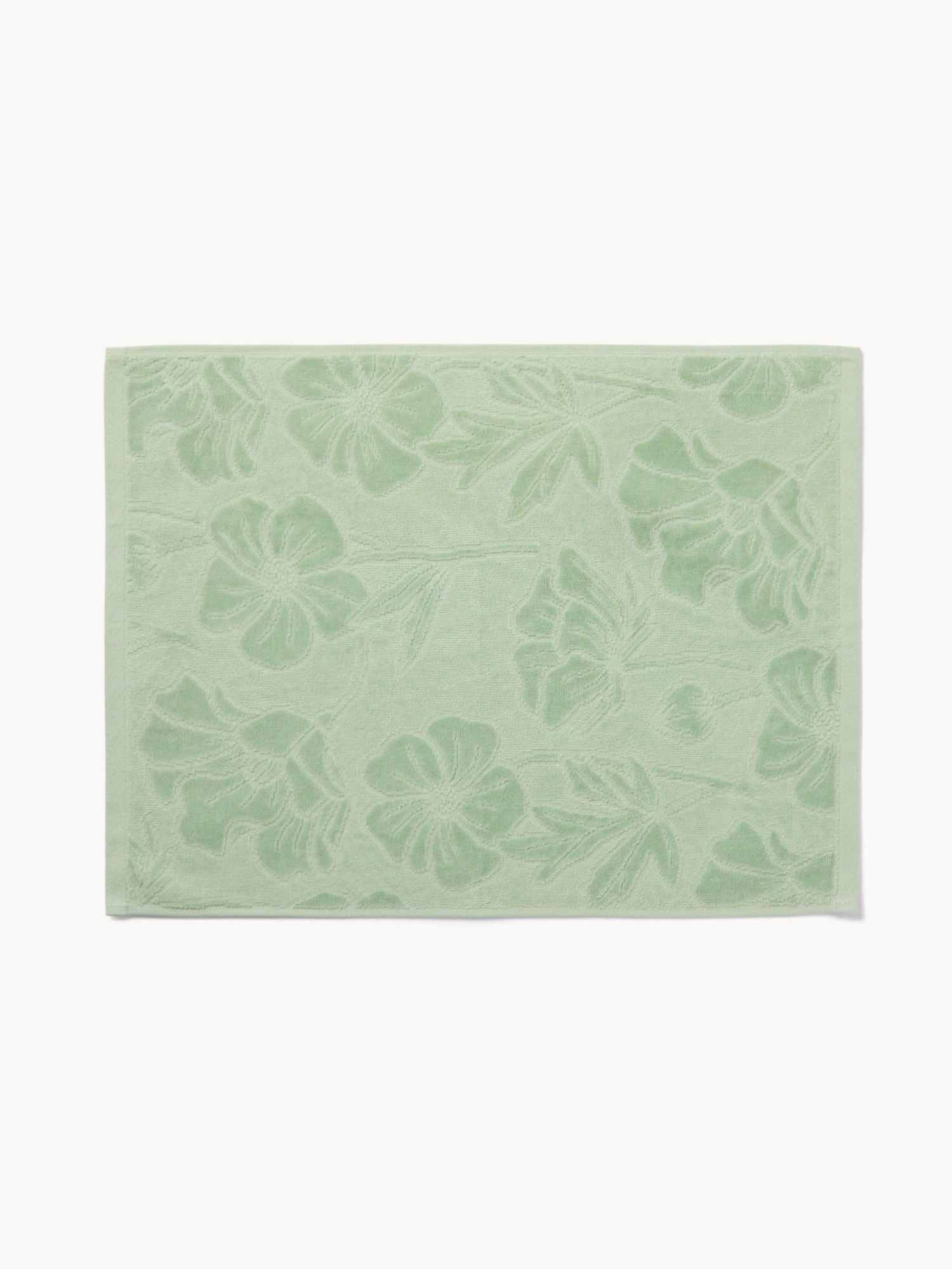 Asciugamano con fantasia floreale in puro cotone velour - Prezzo di lancio