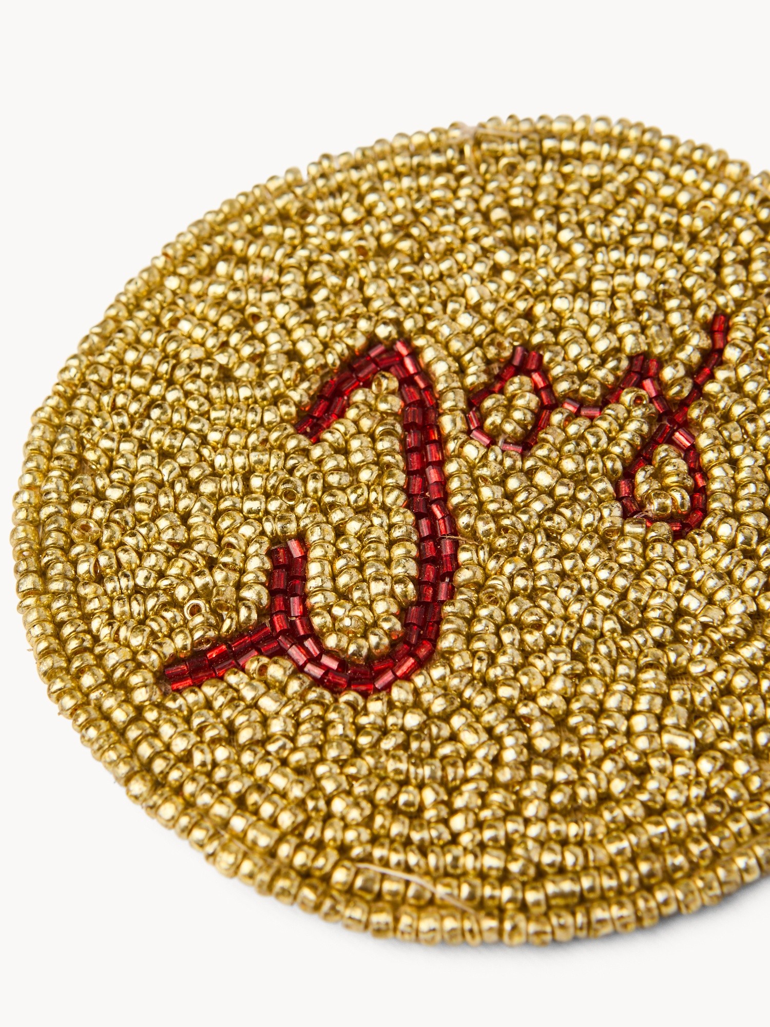 Set 2 sottobicchieri con perline