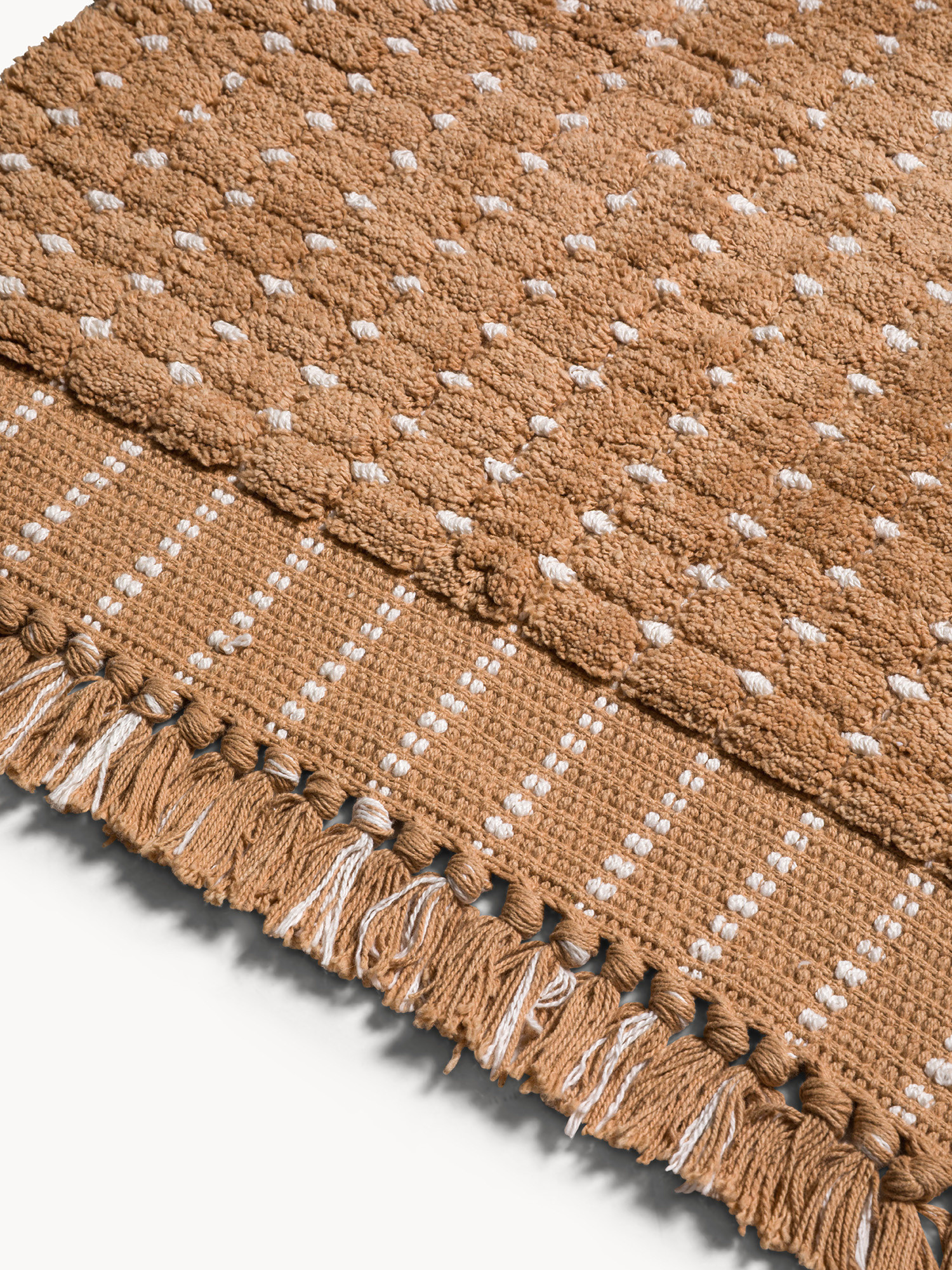 Tappeto bagno in cotone fantasia a trattini