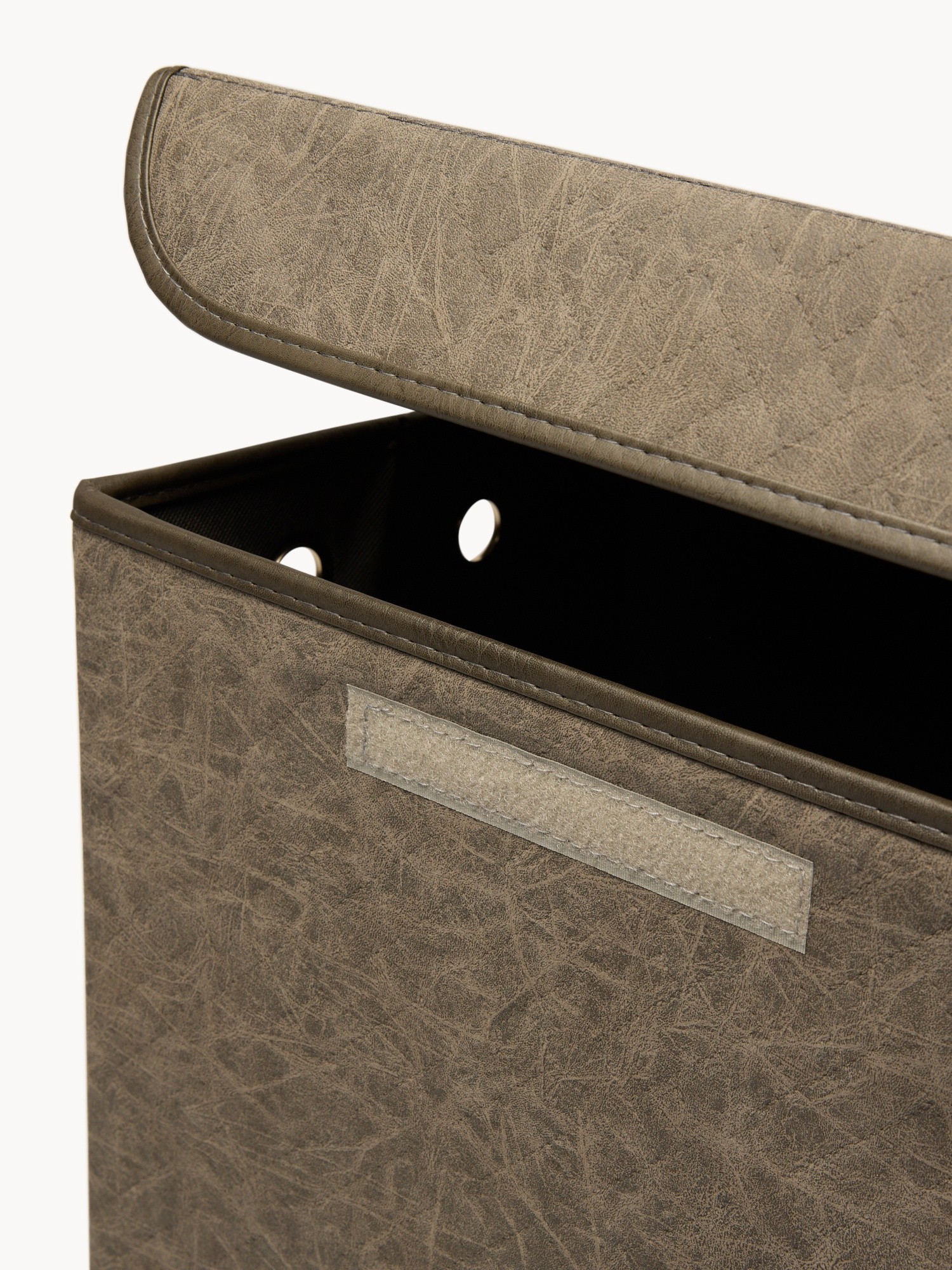 Portabiancheria effetto pelle con coperchio - Prezzo di lancio