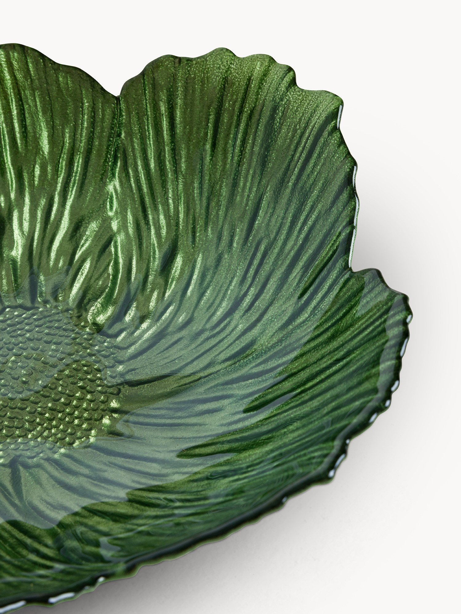 Coppa in vetro a forma fiore