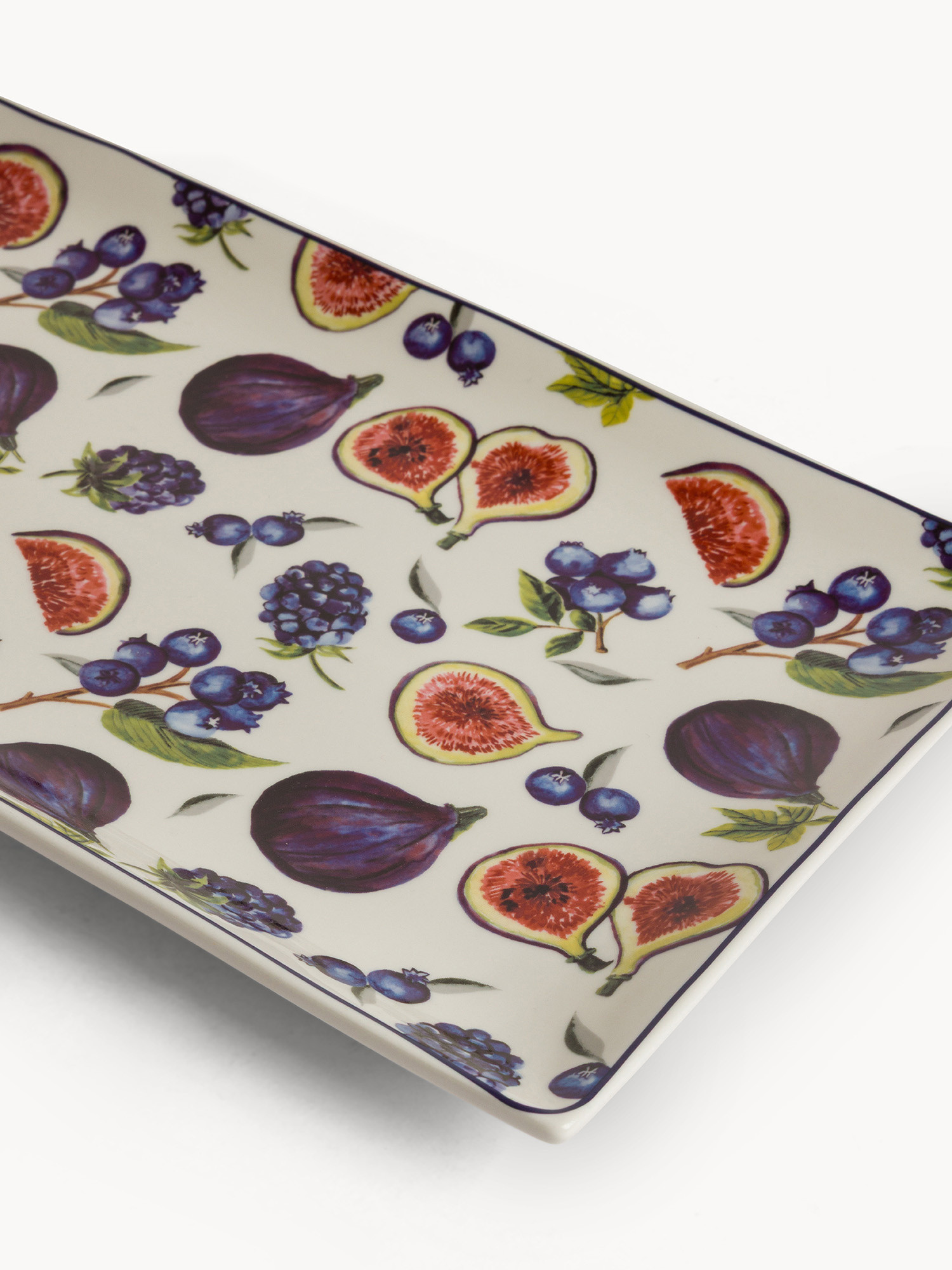 Vassoio new bone china motivo fichi