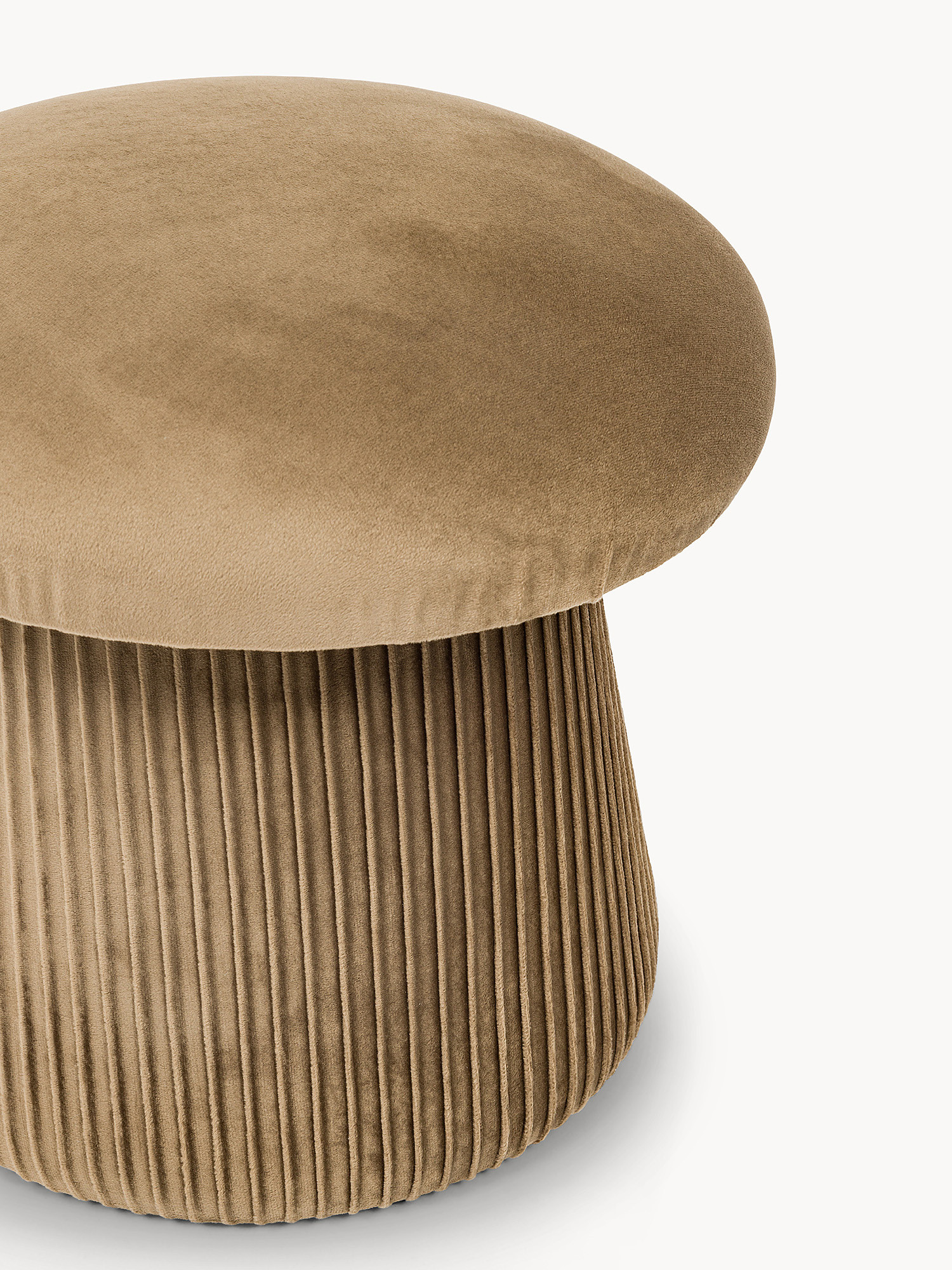 Sgabello in velluto Mushroom
