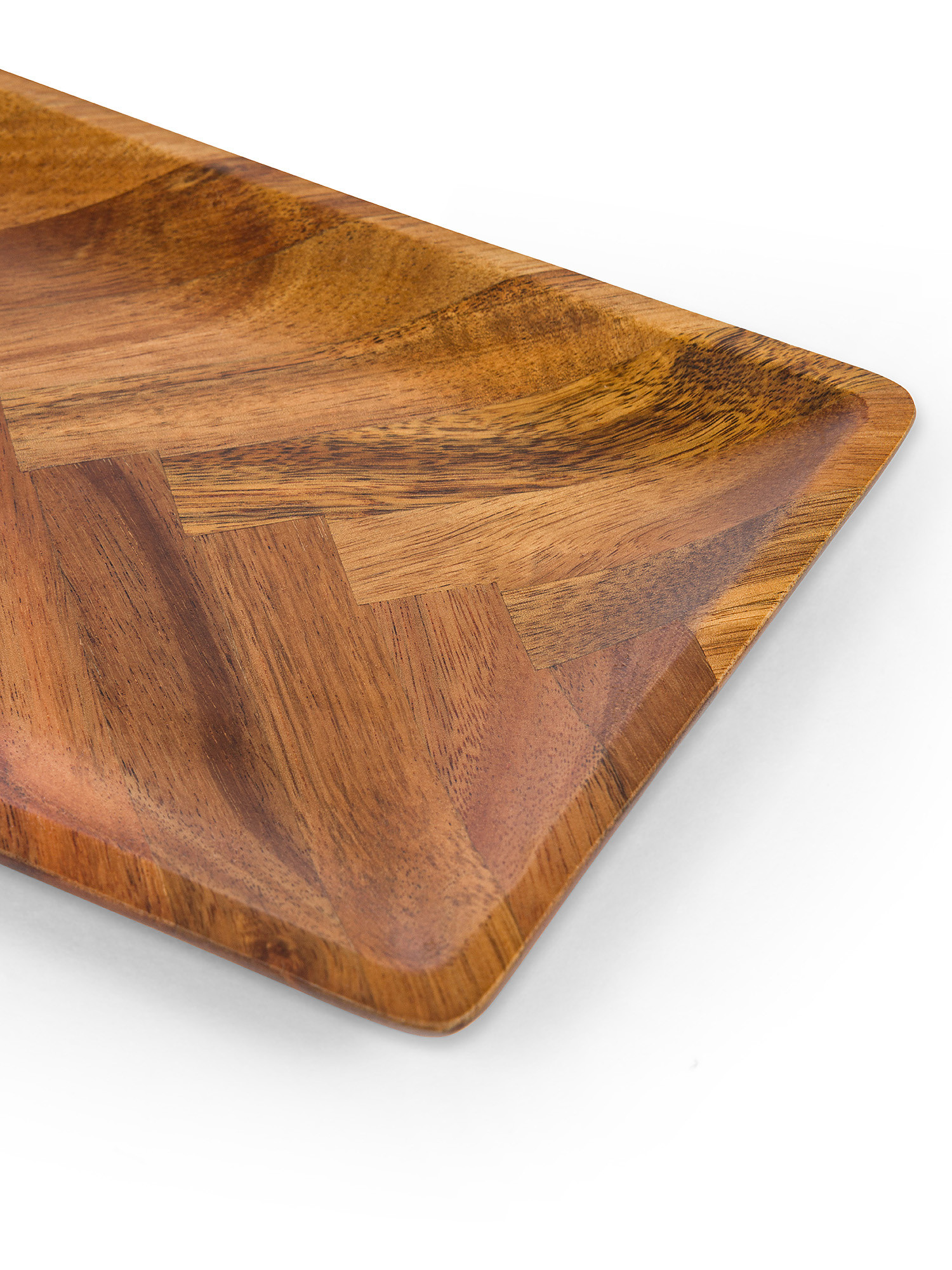 Vassoio rettangolare in legno di acacia