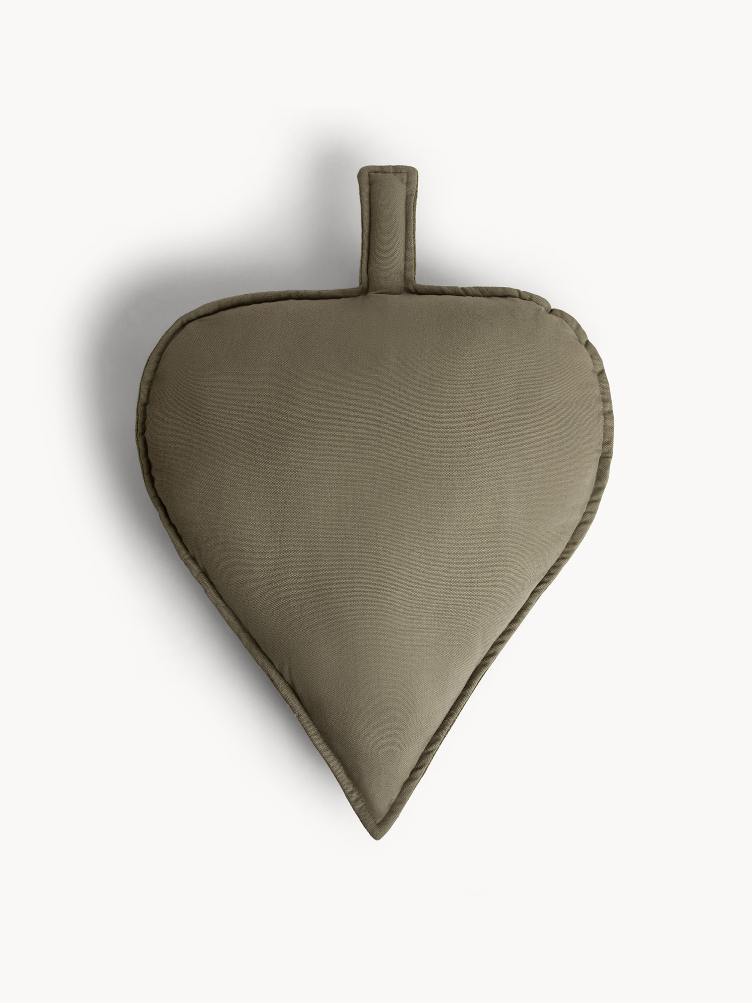 Cuscino in velluto a forma di foglia