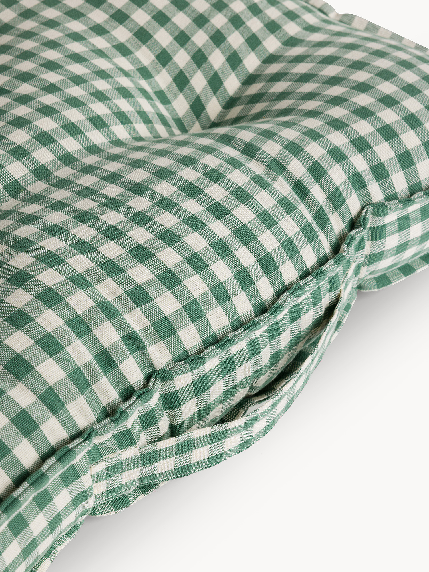 Cuscino materasso 50x50 cm in cotone tinto filo