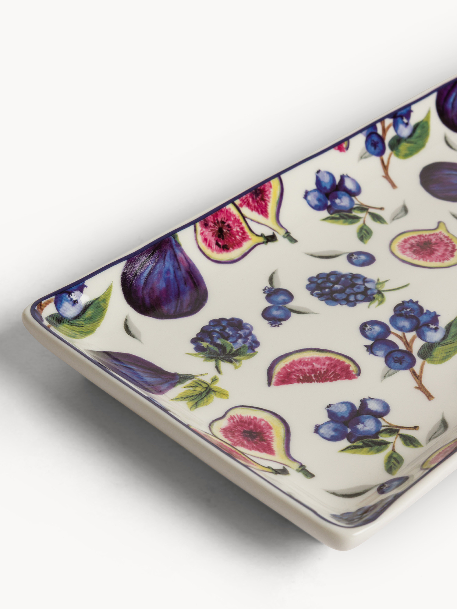 Vassoio new bone china motivo fichi